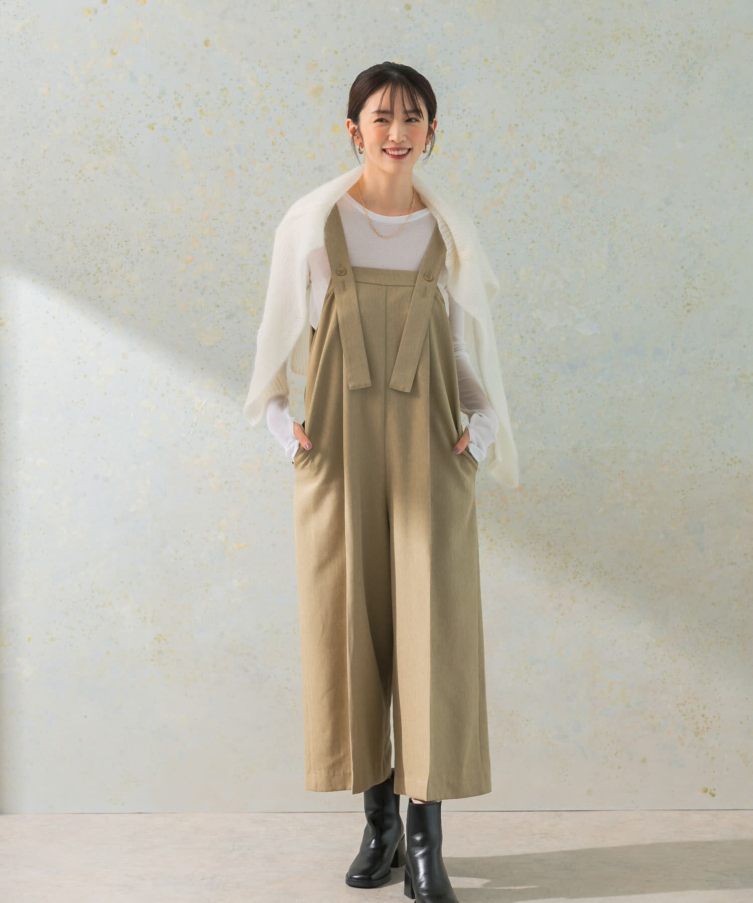 URBAN RESEARCH ROSSO「2WAYワイドオールインワン」|スカート|