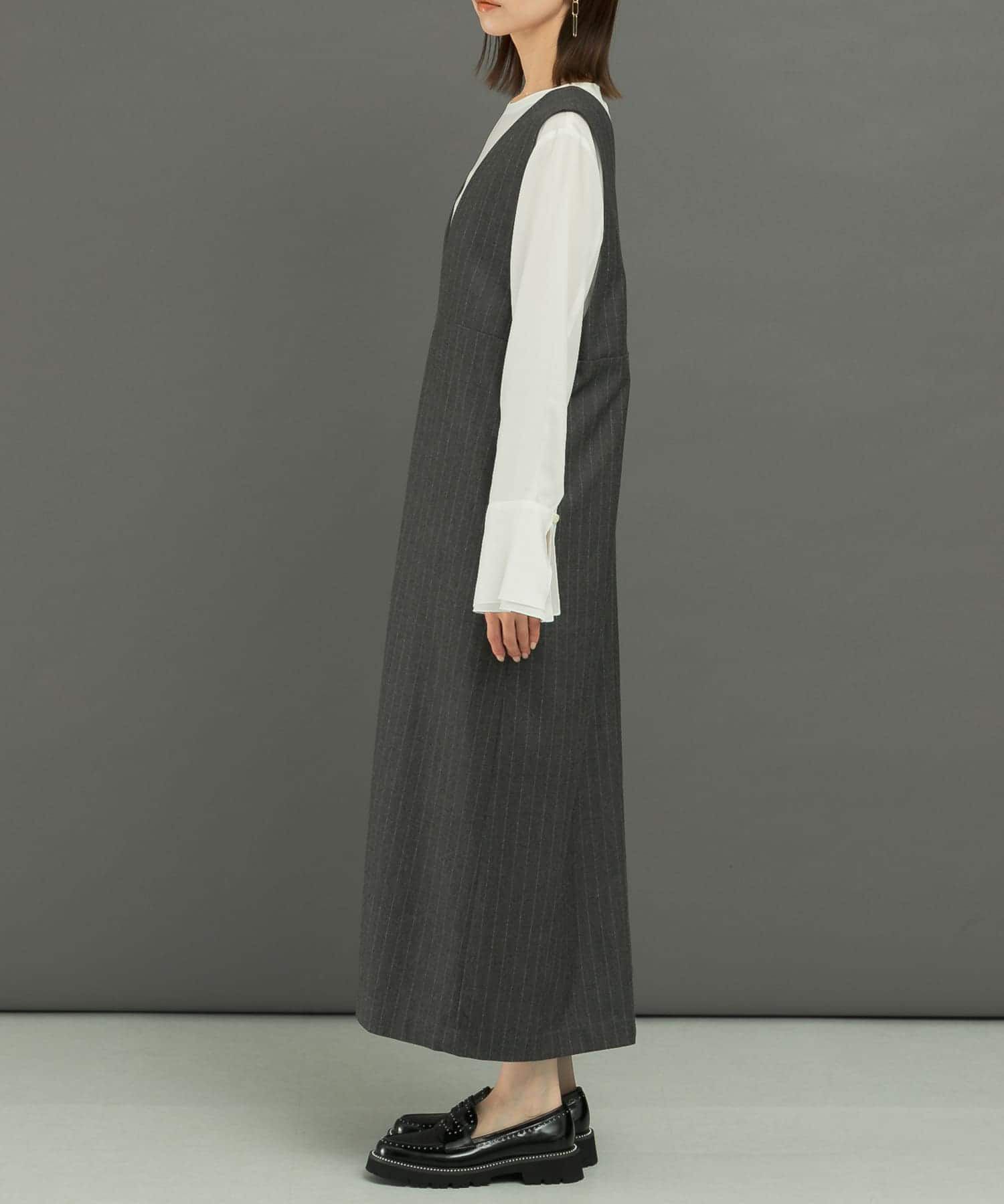 URBAN RESEARCH ROSSO「ディープVネックストライプワンピース」|ワンピース|