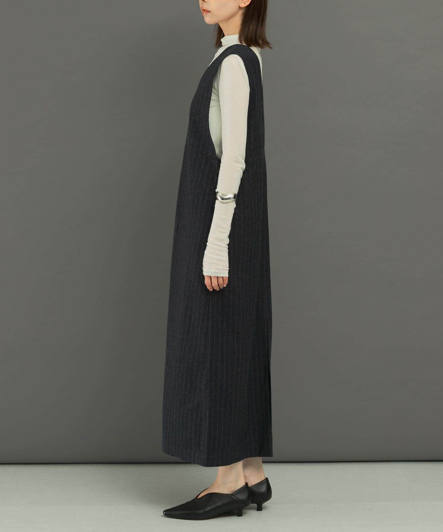 URBAN RESEARCH ROSSO「ディープVネックストライプワンピース」|ワンピース|