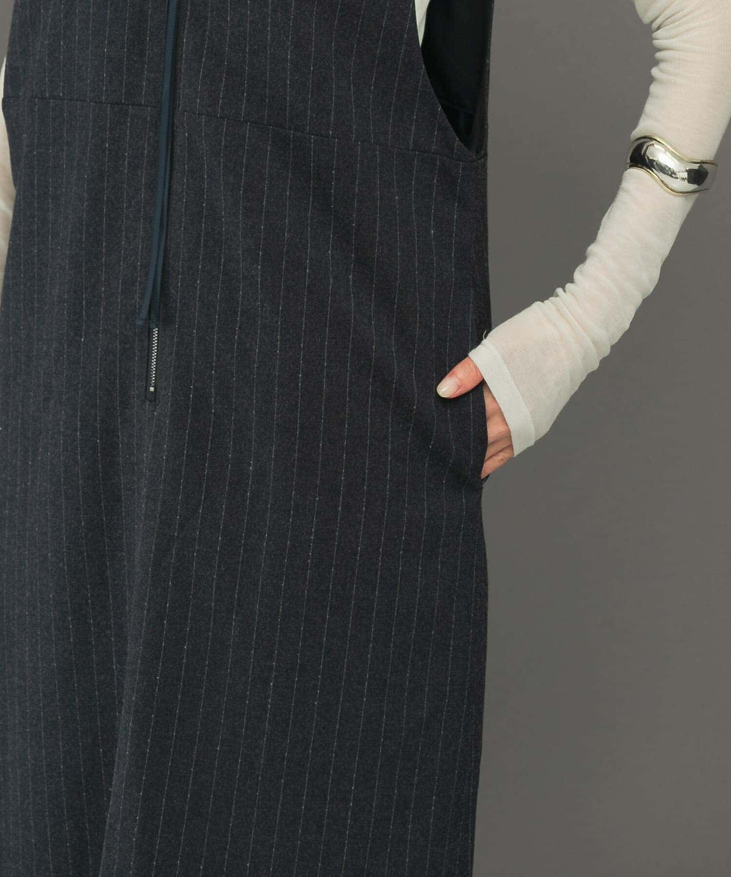 URBAN RESEARCH ROSSO「ディープVネックストライプワンピース」|ワンピース|