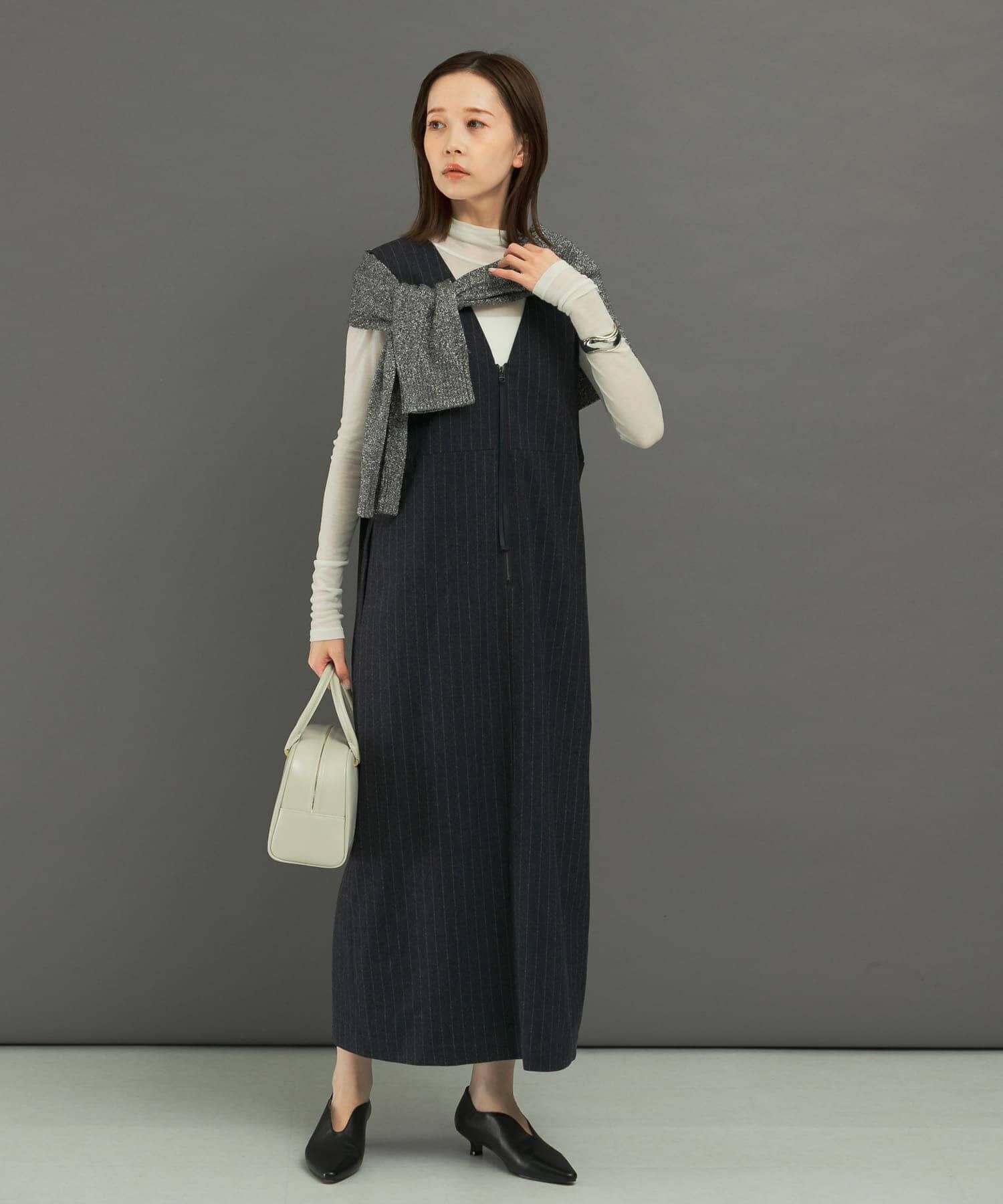 URBAN RESEARCH ROSSO「ディープVネックストライプワンピース」|ワンピース|