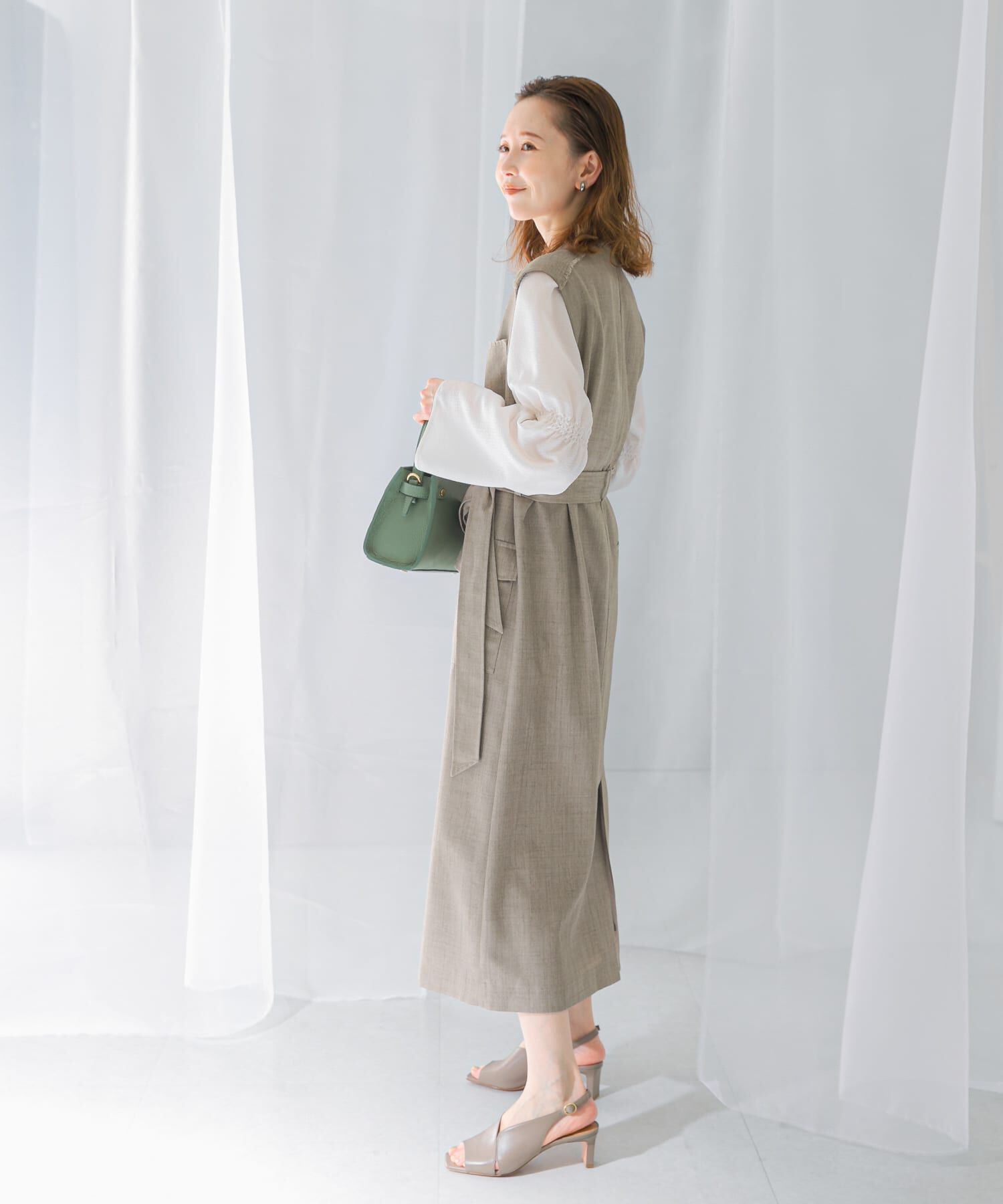 URBAN RESEARCH ROSSO「ポケットデザインレイヤードワンピース」|ワンピース|