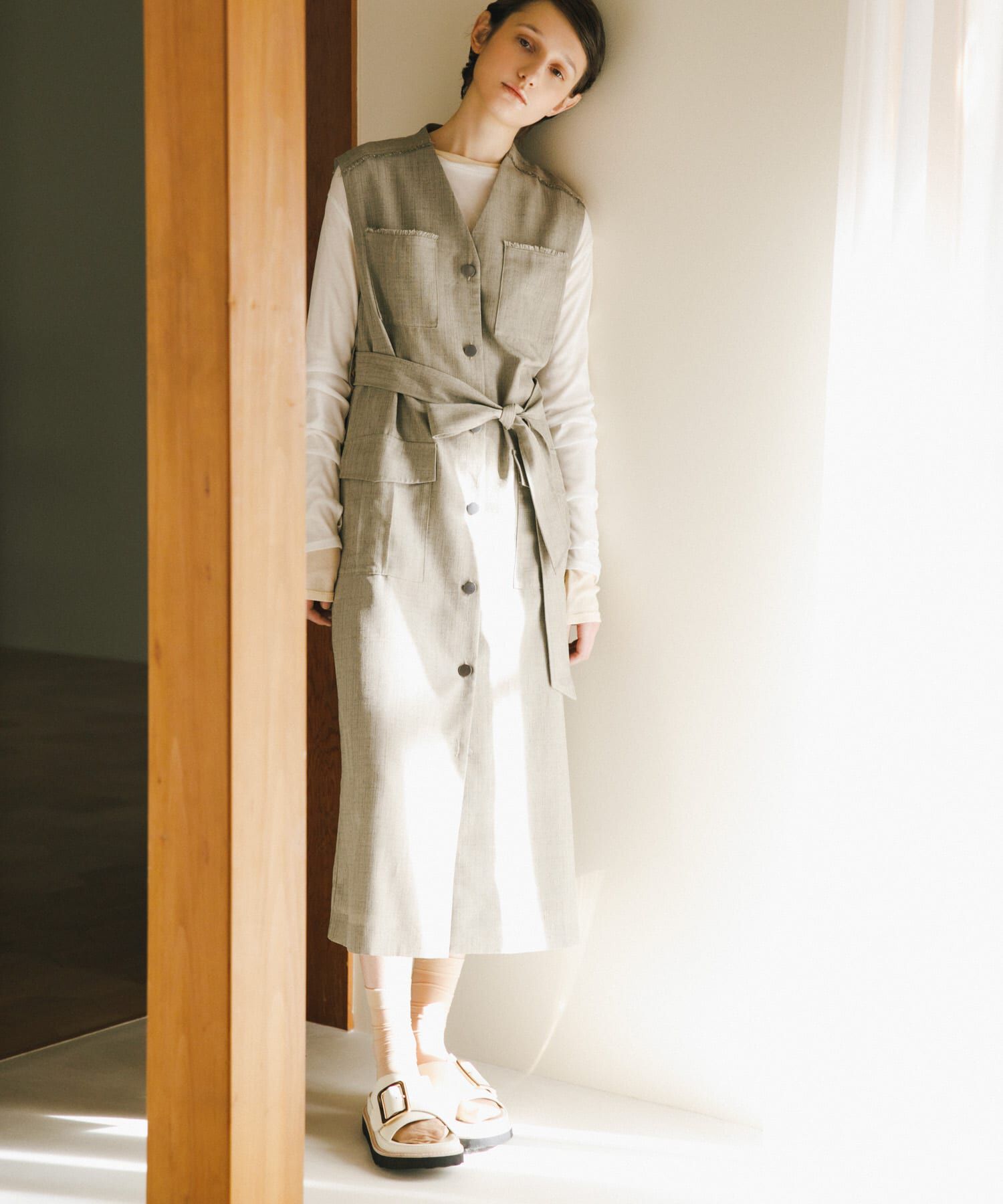 URBAN RESEARCH ROSSO「ポケットデザインレイヤードワンピース」|ワンピース|