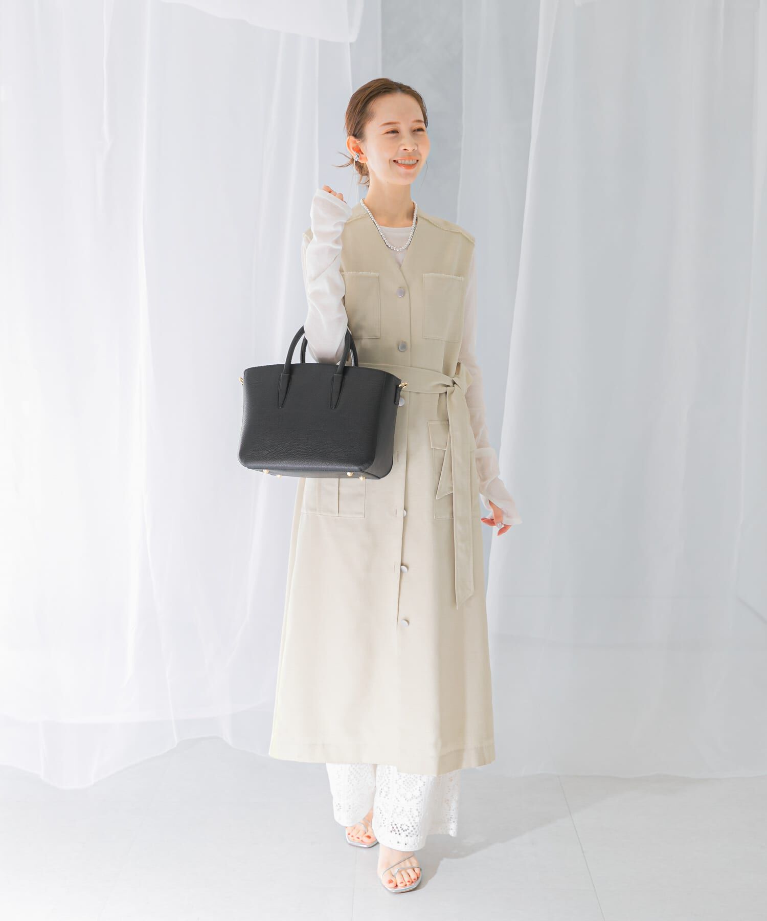 URBAN RESEARCH ROSSO「ポケットデザインレイヤードワンピース」|ワンピース|