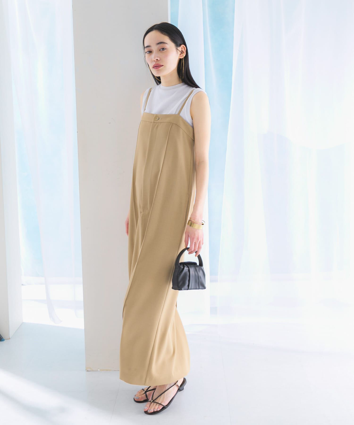 URBAN RESEARCH ROSSO「ストレートベアキャミワンピース」|ワンピース|