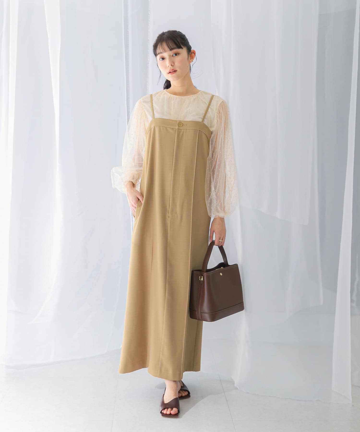 URBAN RESEARCH ROSSO「ストレートベアキャミワンピース」|ワンピース|