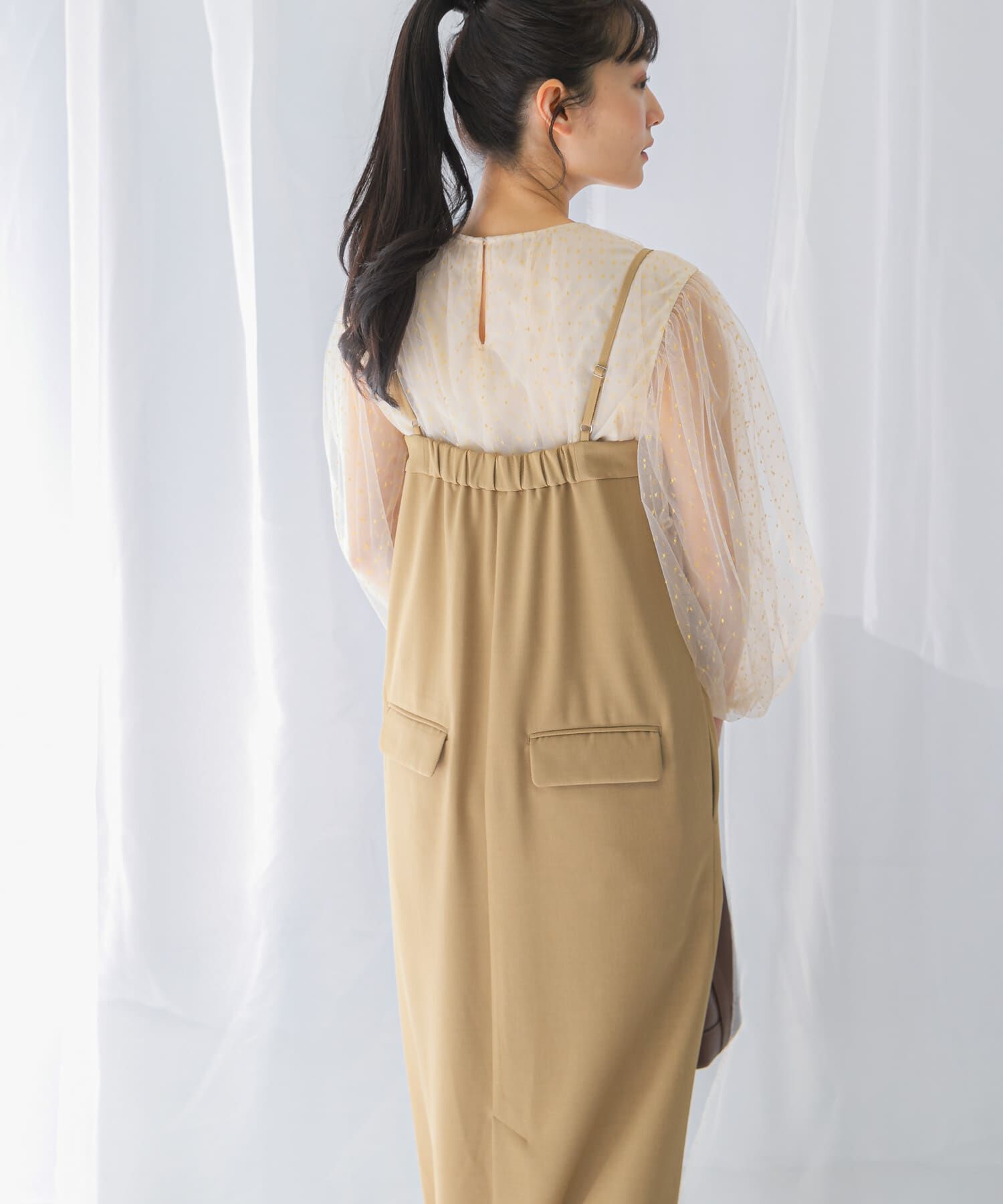 URBAN RESEARCH ROSSO「ストレートベアキャミワンピース」|ワンピース|