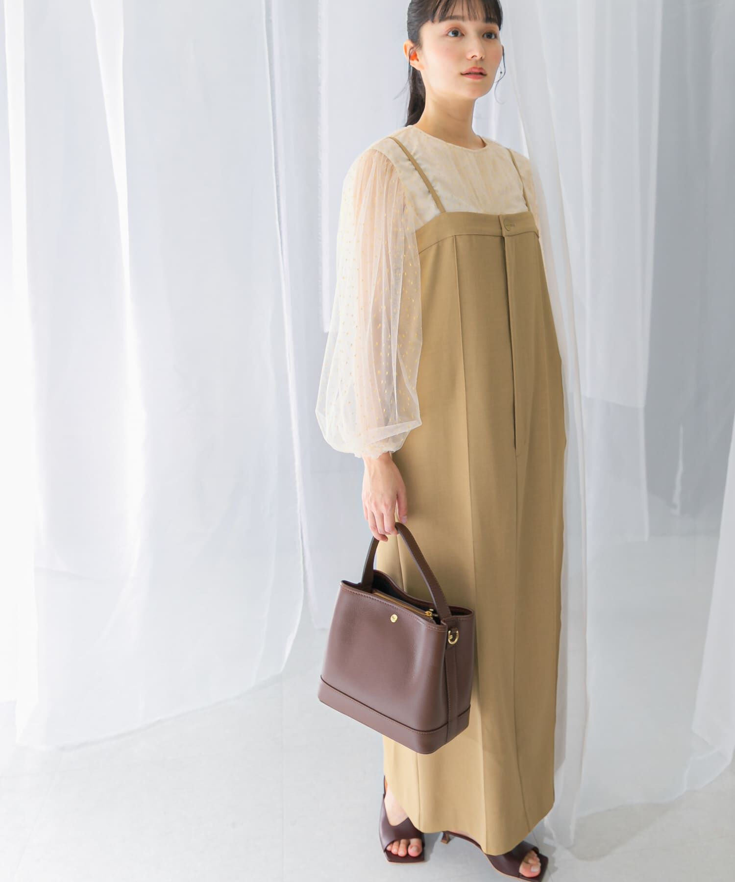 URBAN RESEARCH ROSSO「ストレートベアキャミワンピース」|ワンピース|