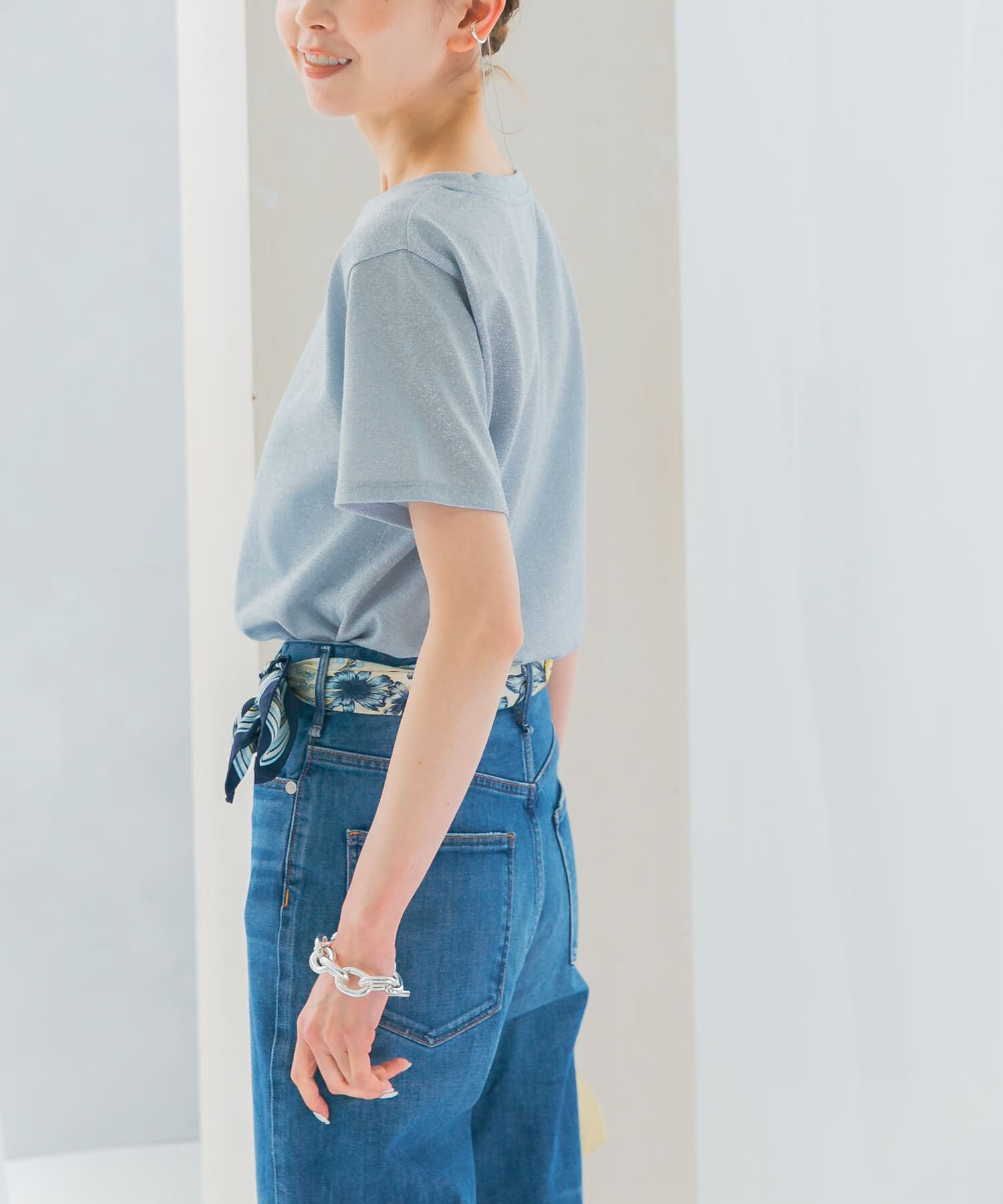 URBAN RESEARCH ROSSO「ラメカットソー」|Tシャツ・カットソー|