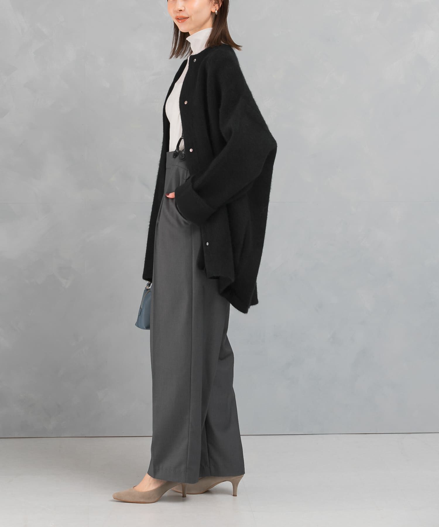 URBAN RESEARCH ROSSO「ELENDEEK　BASIC CN RACCOON MIX CARDIGAN」|カーディガン|