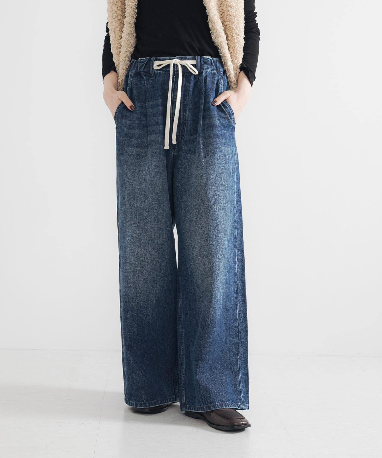 URBAN RESEARCH「デニムイージーワイドパンツ」|デニム|