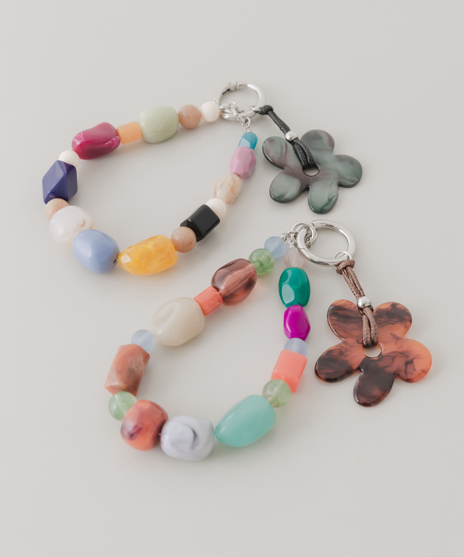 SMELLY「フラワーモチーフカラフルキーチェーン」|チャーム・キーホルダー|