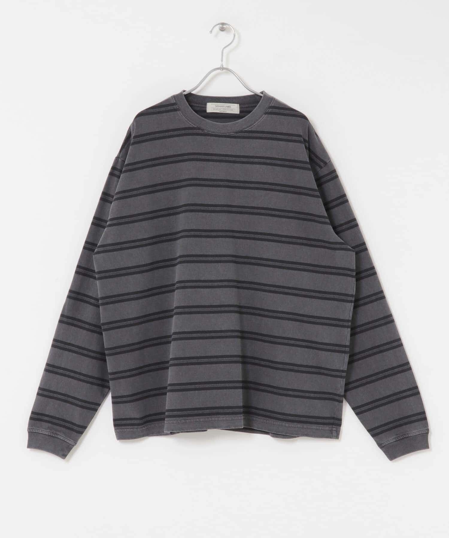 Sonny Label 「ピグメントボーダーロングスリーブTシャツ」|Tシャツ・カットソー|