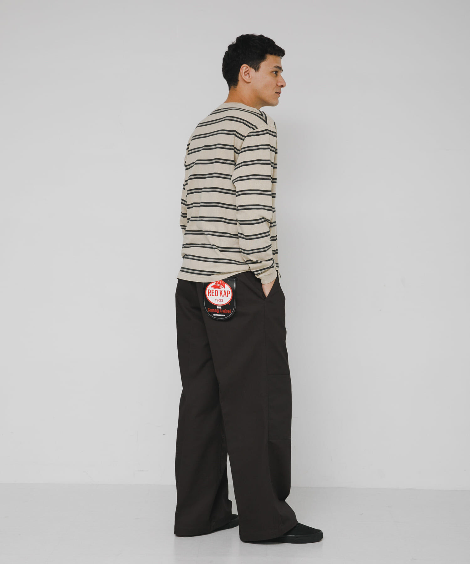 Sonny Label 「ピグメントボーダーロングスリーブTシャツ」|Tシャツ・カットソー|