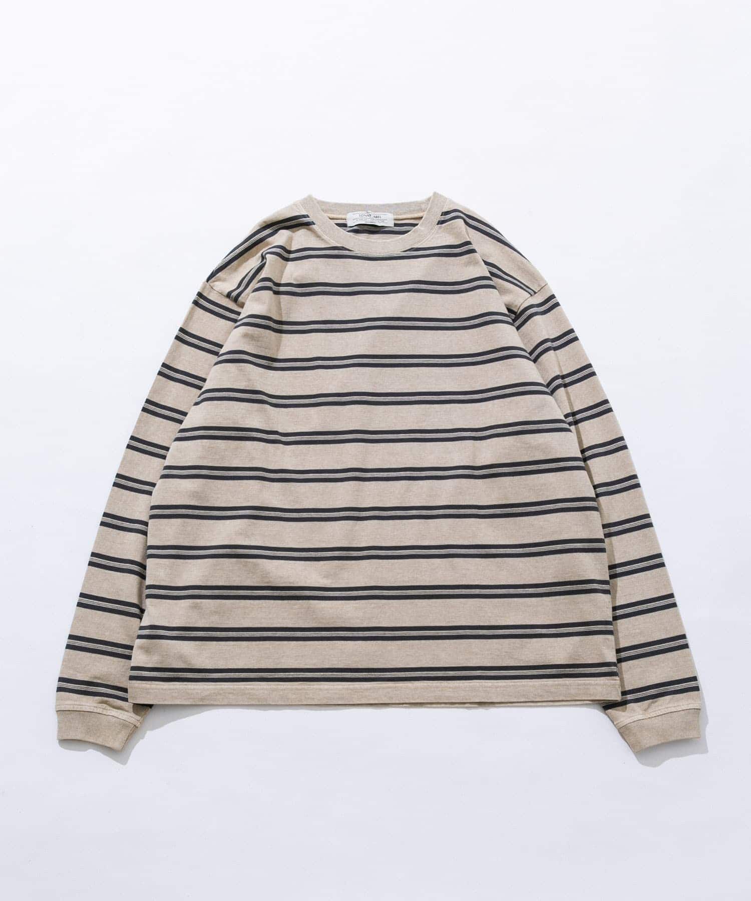 Sonny Label 「ピグメントボーダーロングスリーブTシャツ」|Tシャツ・カットソー|