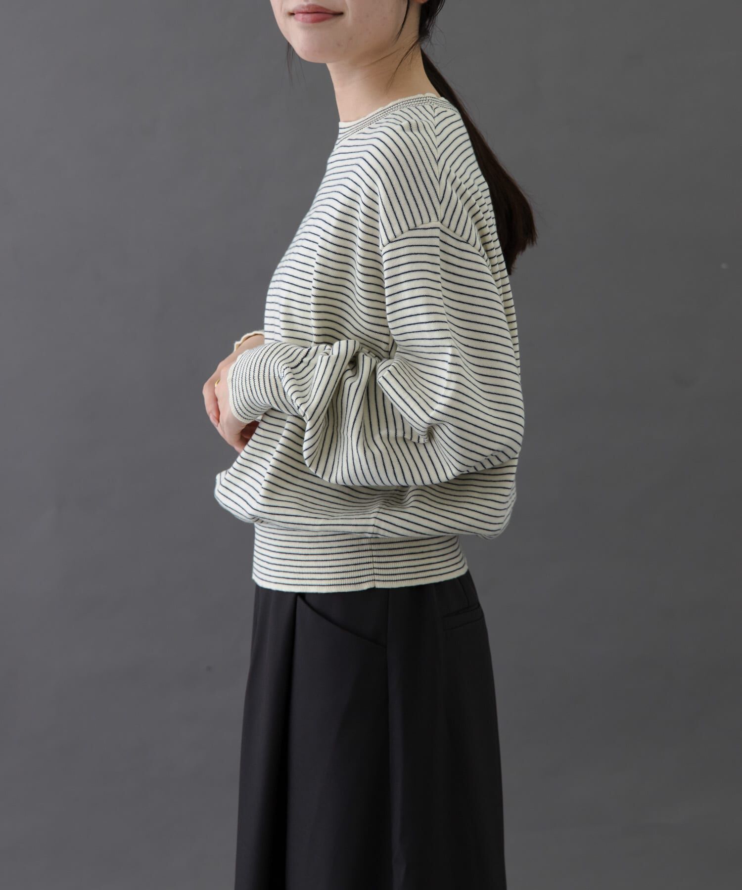 URBAN RESEARCH DOORS「FORK&SPOON　ボーダークルーネックニット」|ニット・セーター|