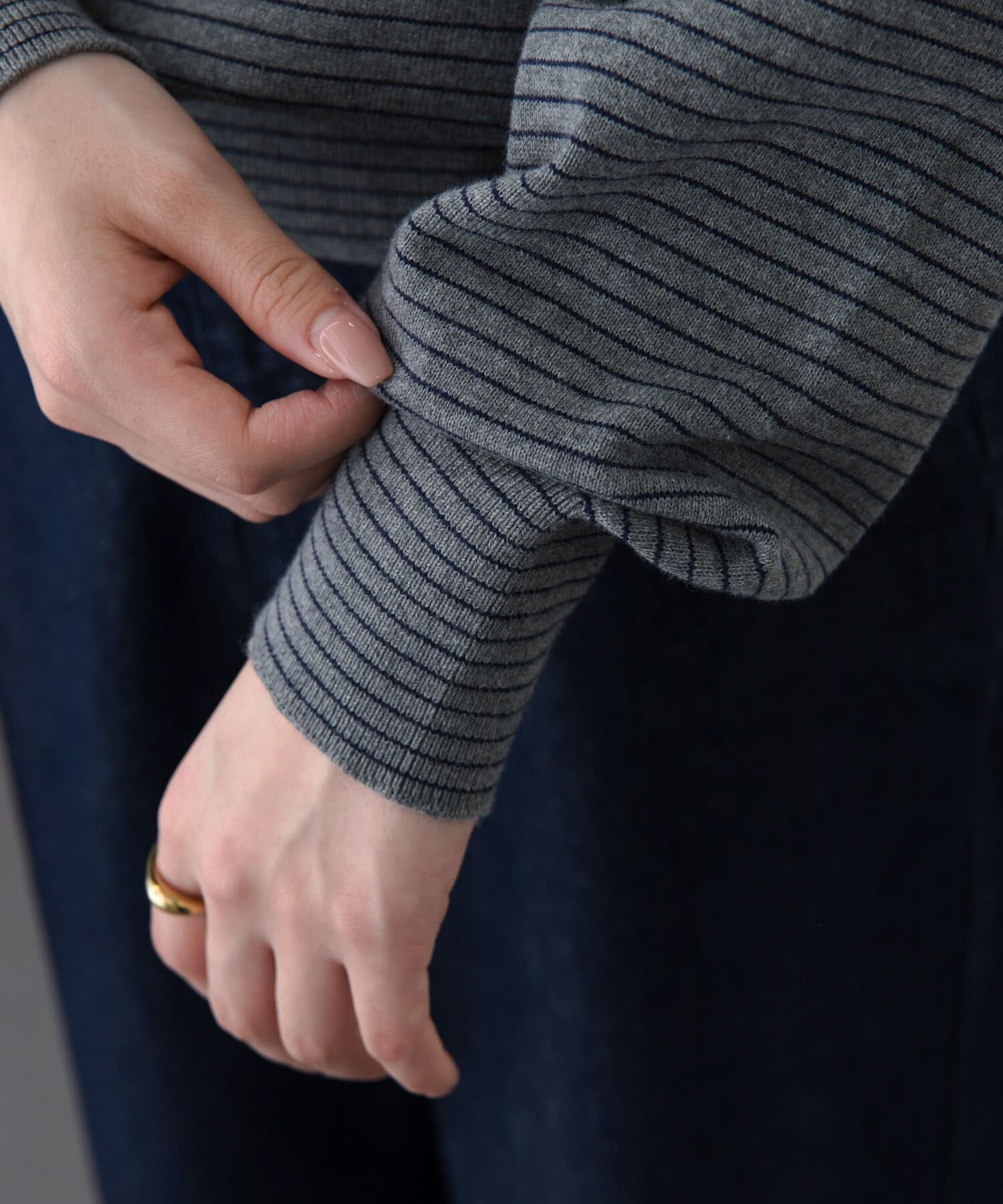 URBAN RESEARCH DOORS「FORK&SPOON　ボーダークルーネックニット」|ニット・セーター|