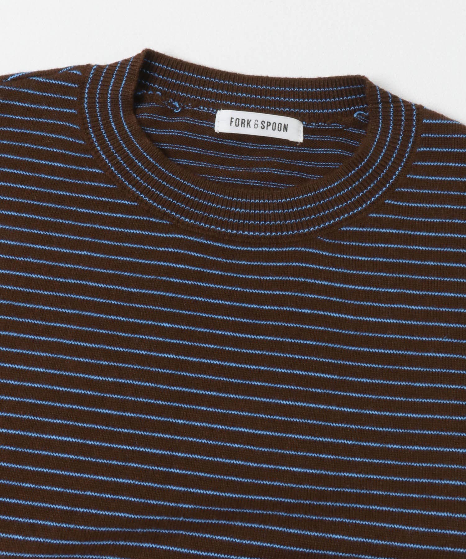 URBAN RESEARCH DOORS「FORK&SPOON　ボーダークルーネックニット」|ニット・セーター|