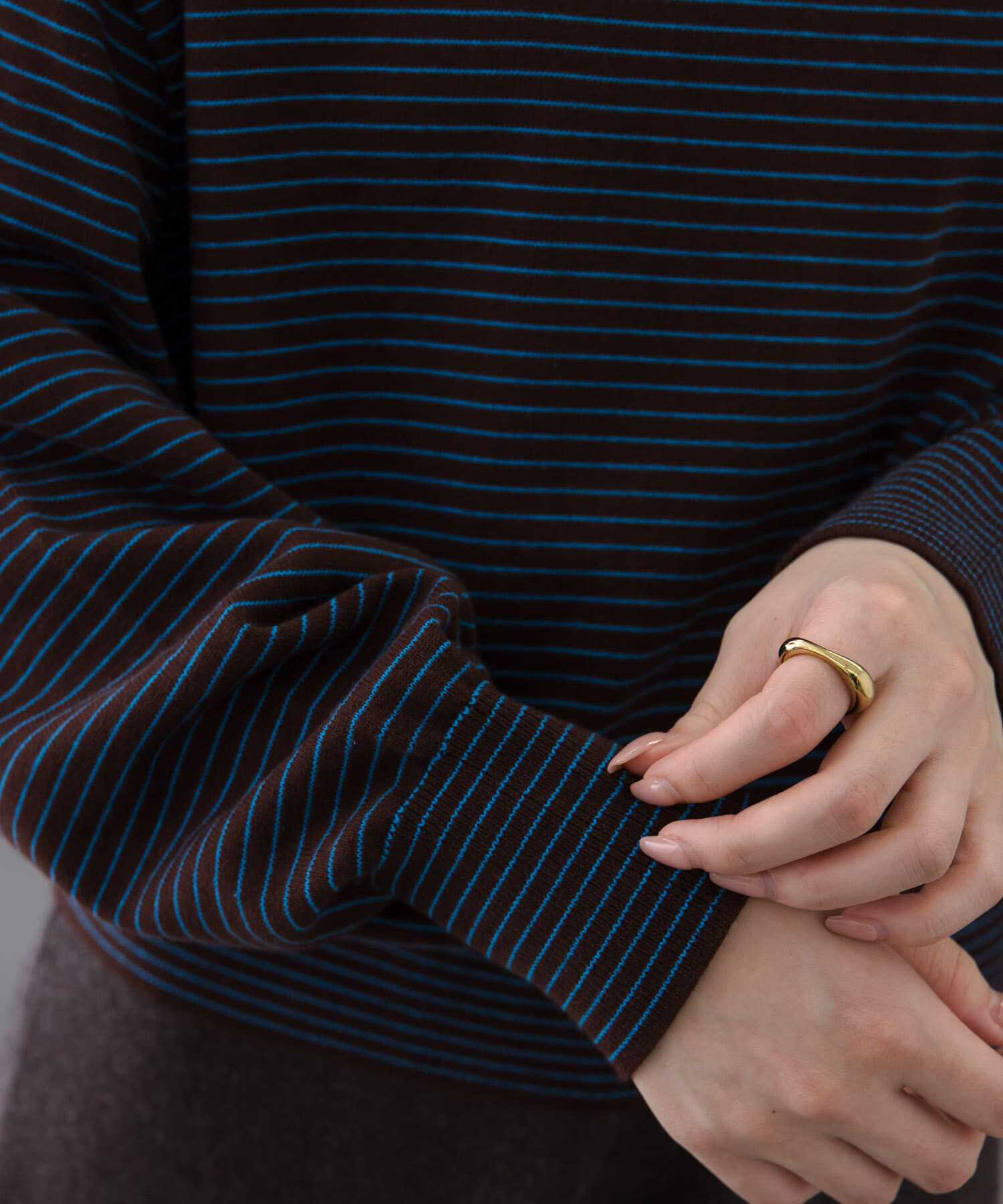 URBAN RESEARCH DOORS「FORK&SPOON　ボーダークルーネックニット」|ニット・セーター|