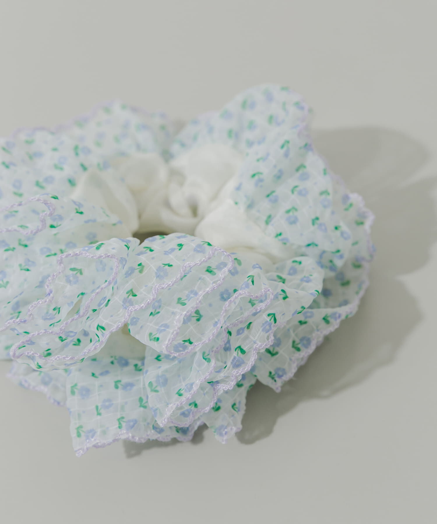 SMELLY「ミニフラワーシアーボリュームシュシュ」|ヘアゴム・シュシュ|