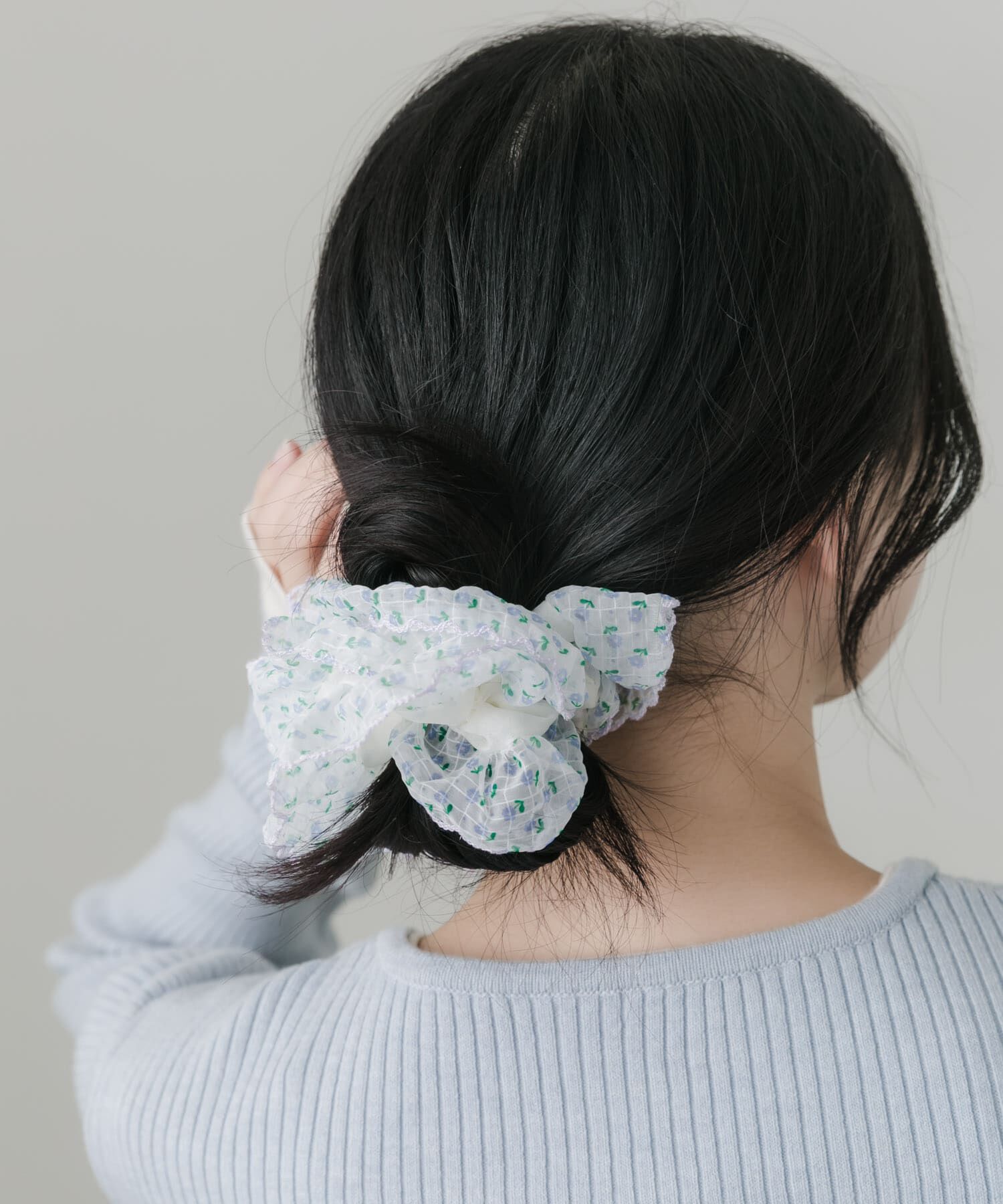 SMELLY「ミニフラワーシアーボリュームシュシュ」|ヘアゴム・シュシュ|