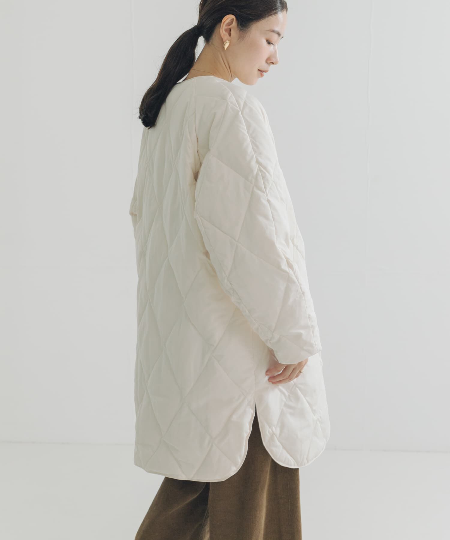 URBAN RESEARCH「『Sサイズ/WEB限定』コクーンキルティングロングダウン」|ダウン|