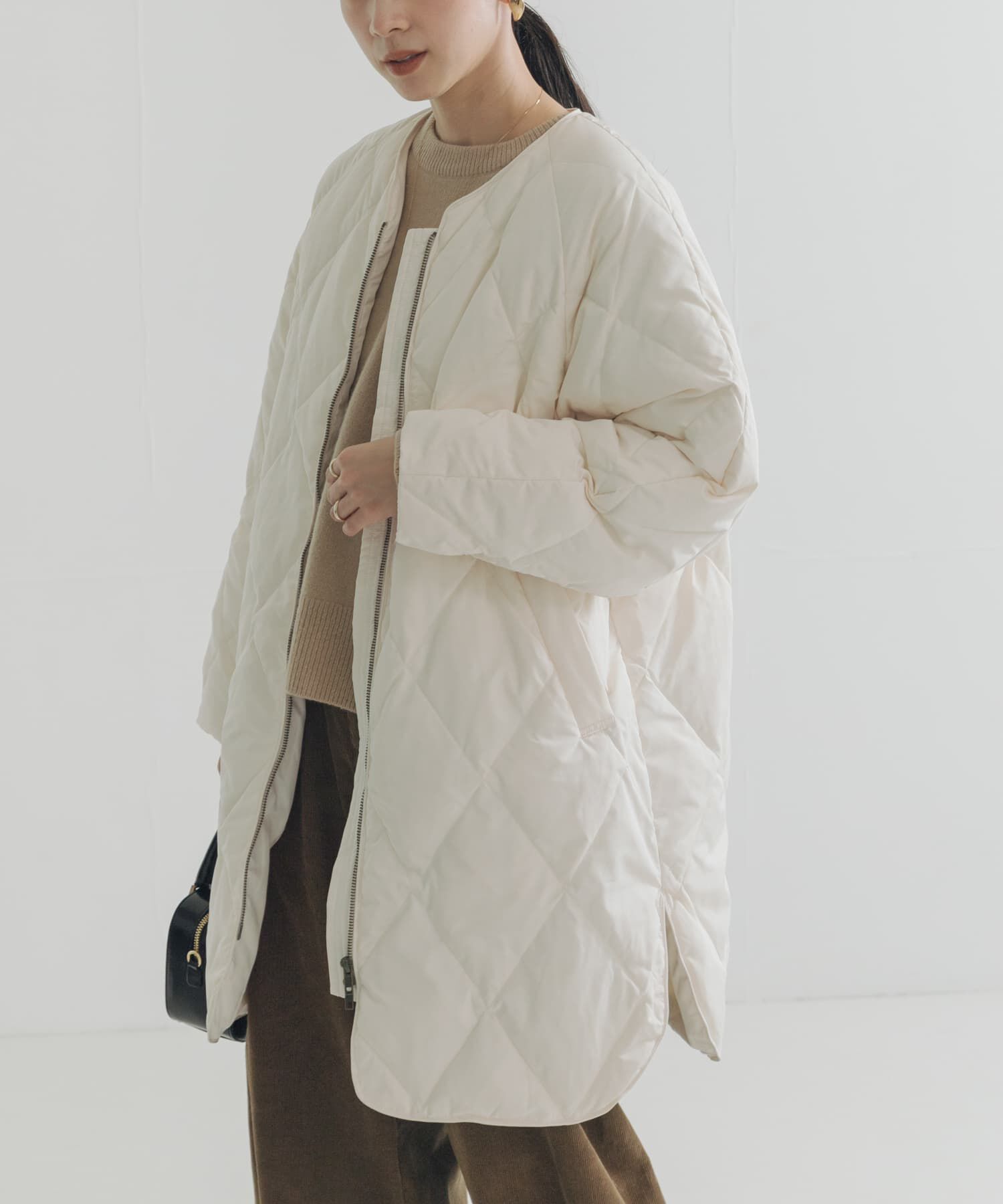 URBAN RESEARCH「『Sサイズ/WEB限定』コクーンキルティングロングダウン」|ダウン|