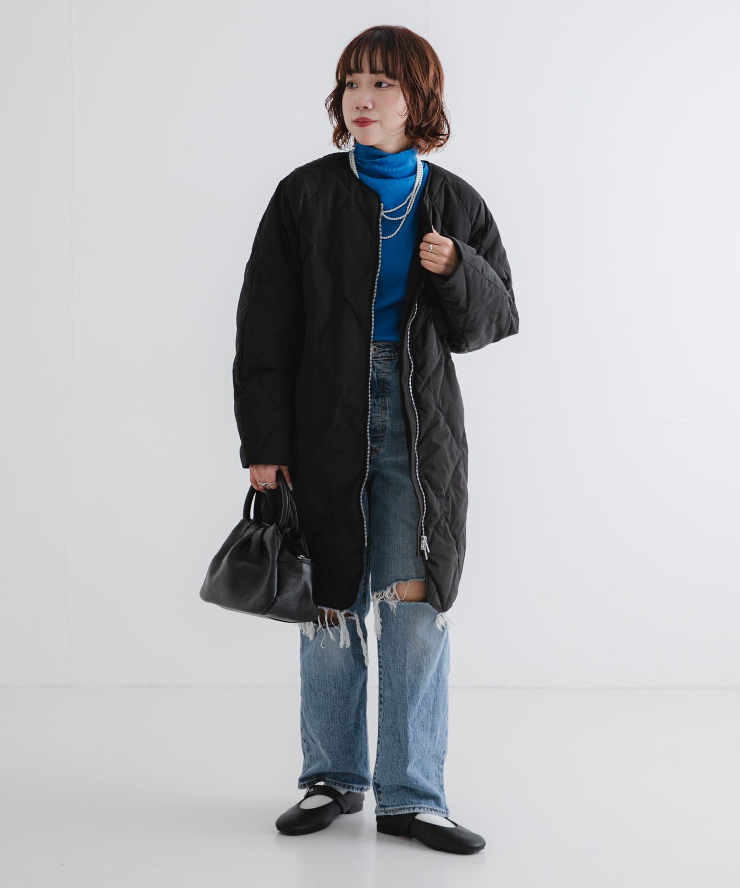 URBAN RESEARCH「『Sサイズ/WEB限定』コクーンキルティングロングダウン」|ダウン|