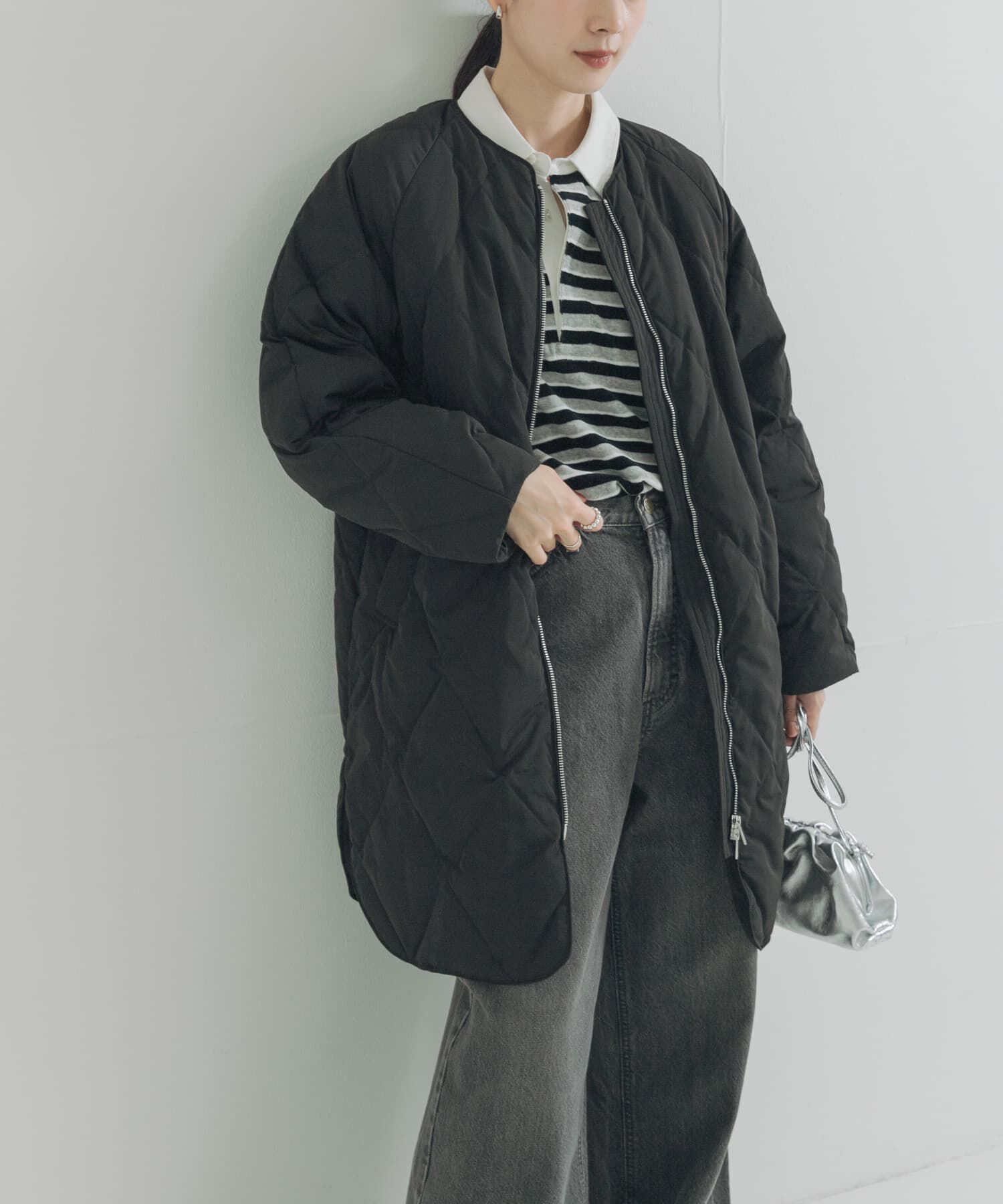 URBAN RESEARCH「『Sサイズ/WEB限定』コクーンキルティングロングダウン」|ダウン|