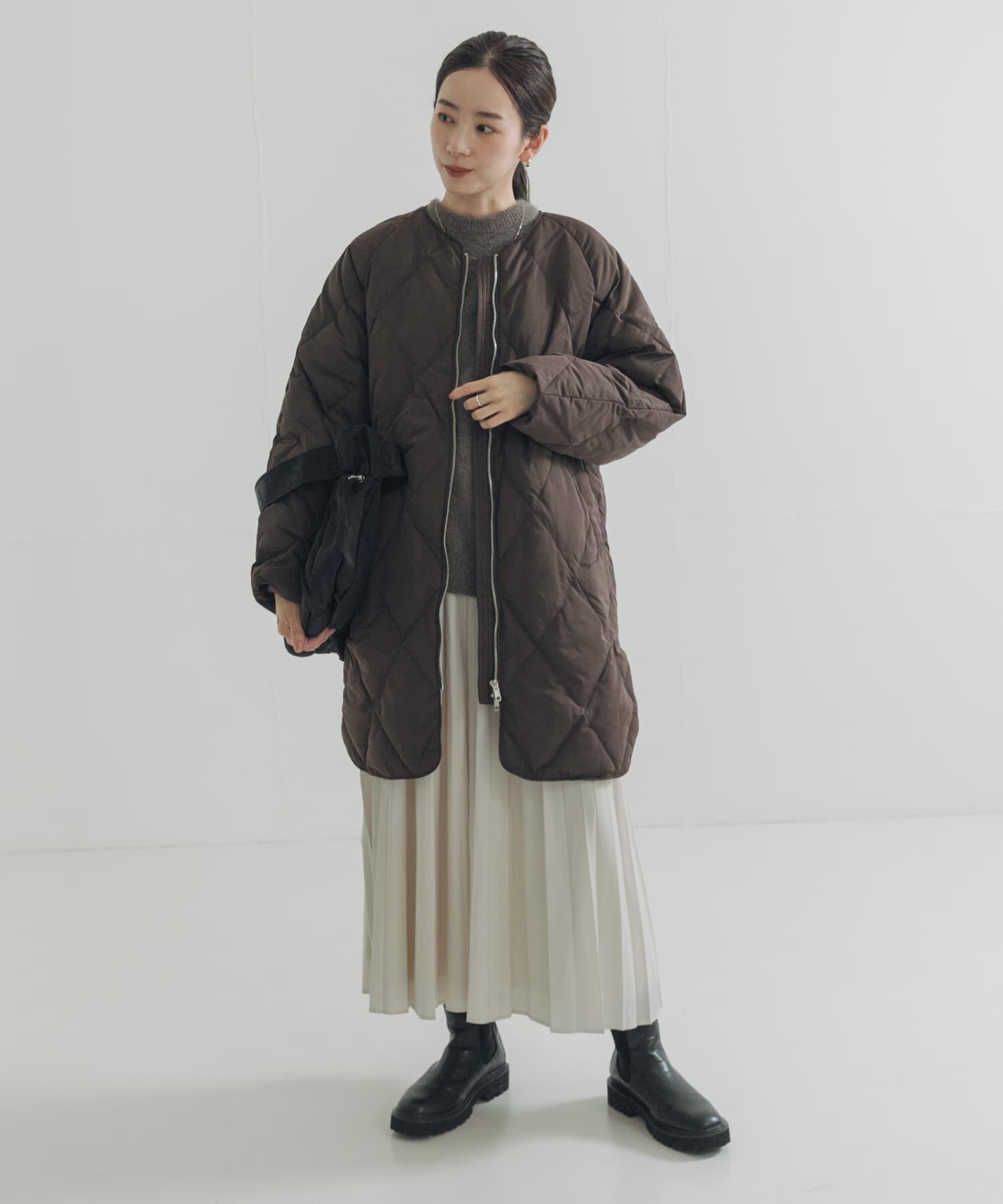 URBAN RESEARCH「『Sサイズ/WEB限定』コクーンキルティングロングダウン」|ダウン|