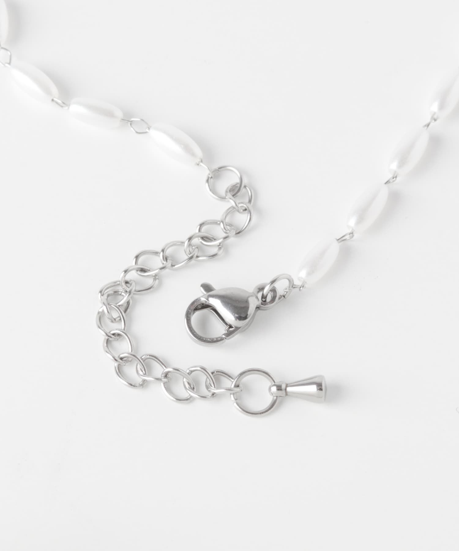 SMELLY「ステンレスハートトップパール2セットネックレス」|ネックレス|