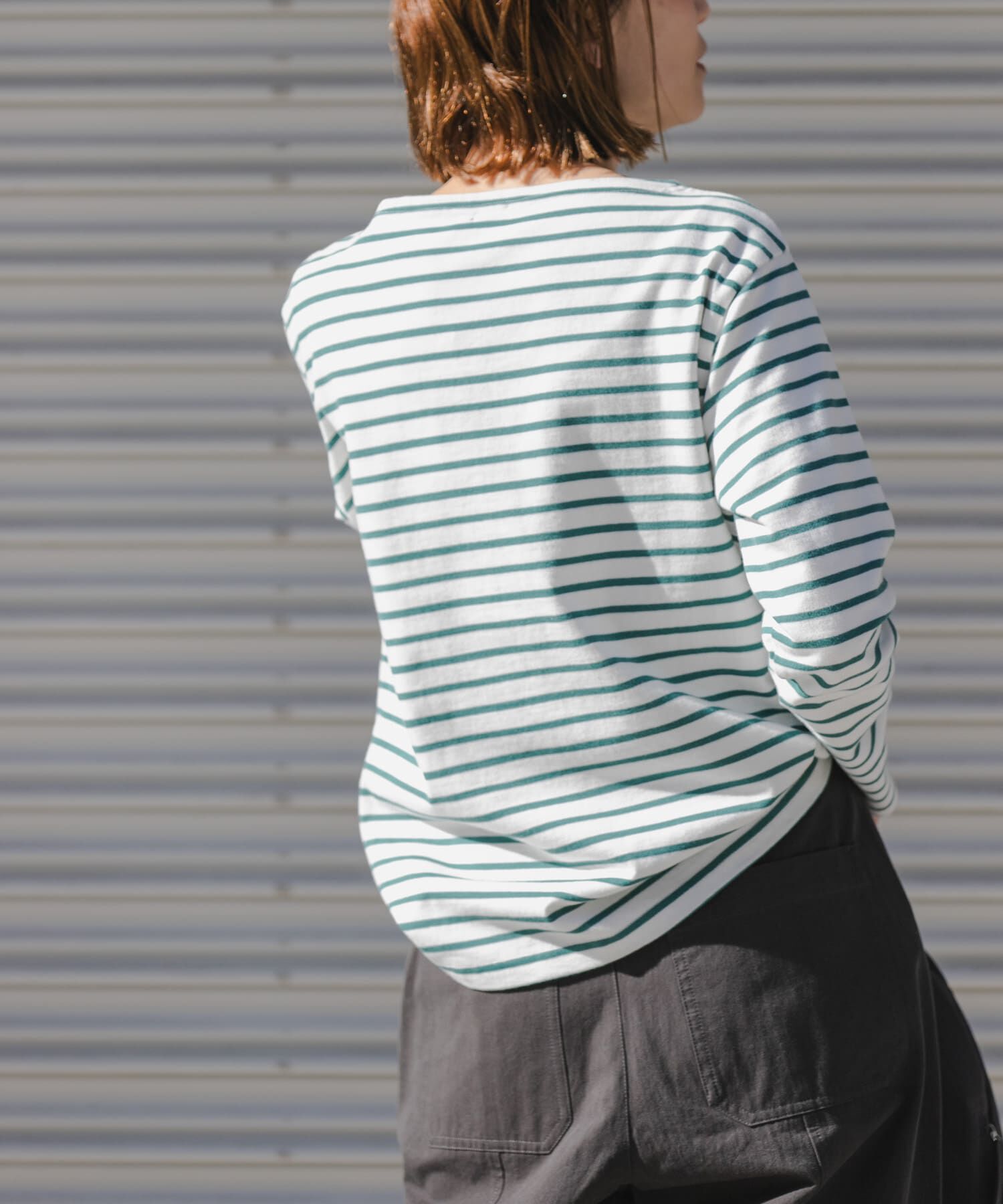 URBAN RESEARCH DOORS「FORK&SPOON　ボートネックボーダー」|Tシャツ・カットソー|