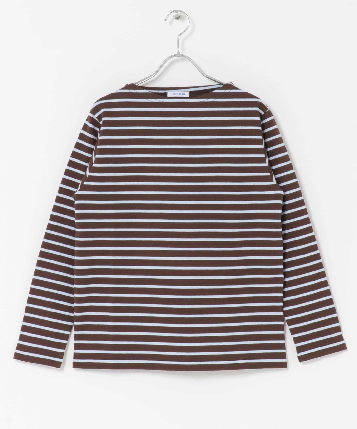 URBAN RESEARCH DOORS「FORK&SPOON　ボートネックボーダー」|Tシャツ・カットソー|