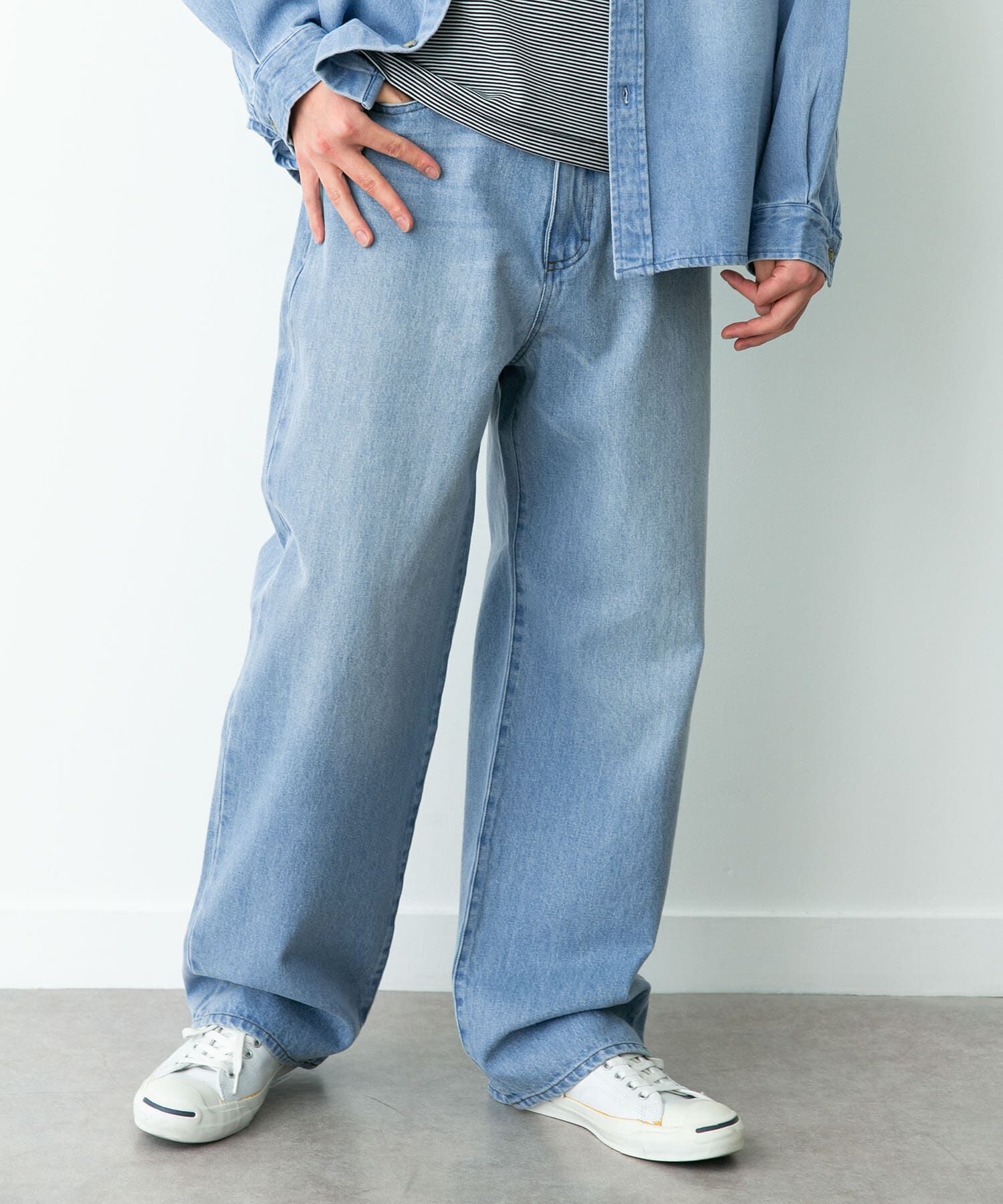 Sonny Label 「『別注』RED KAP&times;Sonny Label　ワイドデニムパンツ」|デニム|