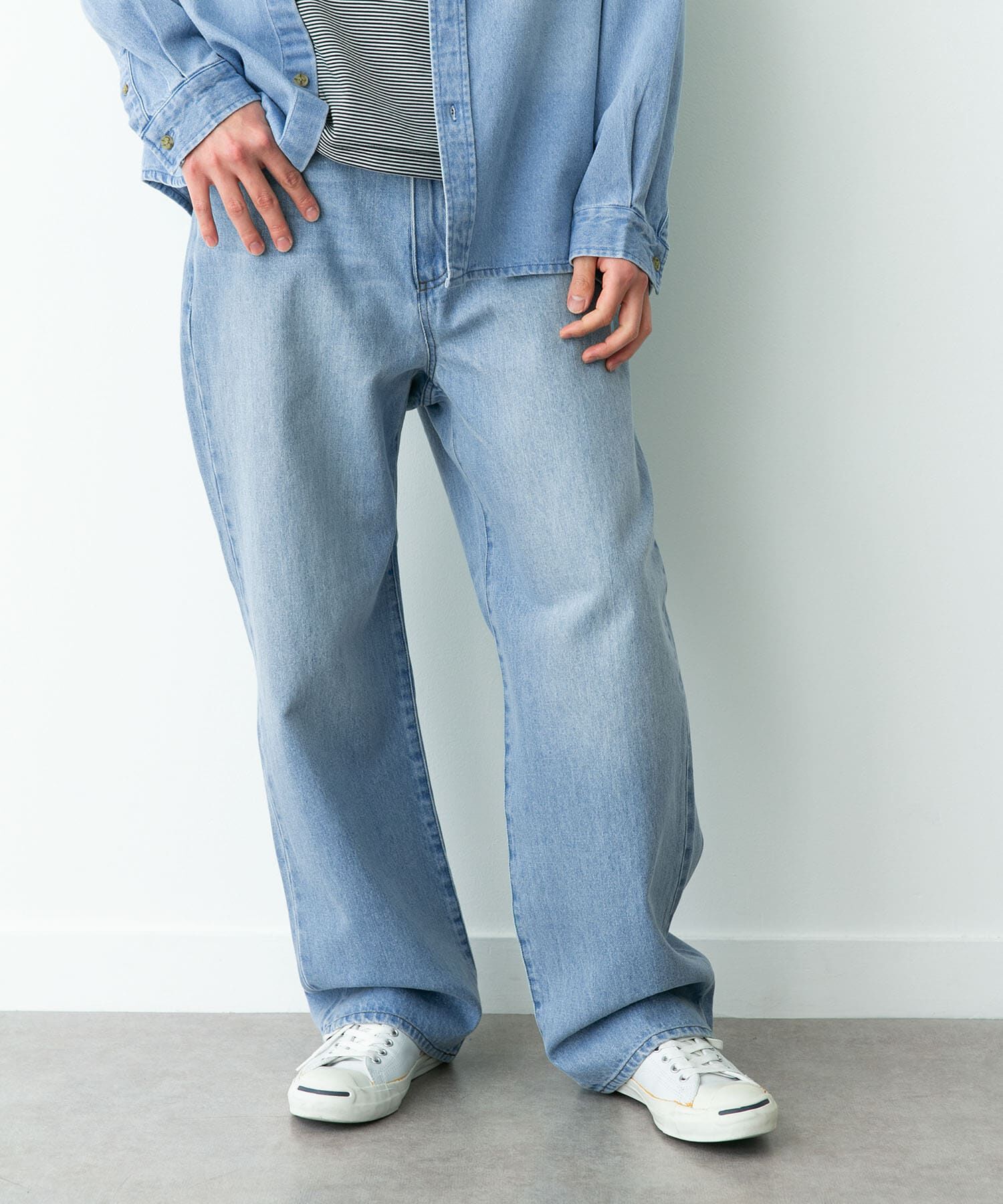 Sonny Label 「『別注』RED KAP&times;Sonny Label　ワイドデニムパンツ」|デニム|