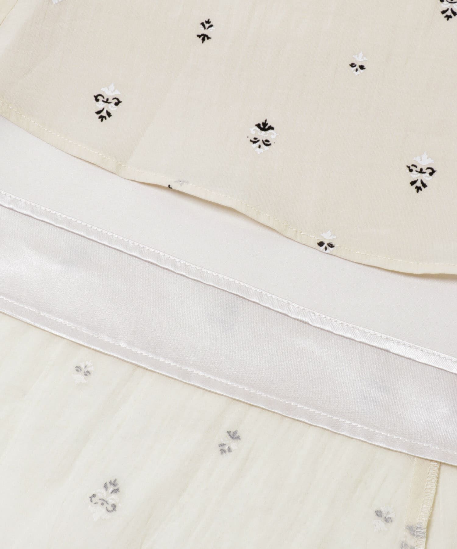 URBAN RESEARCH DOORS「小柄ダマスクプリントフレアスカート」|スカート|