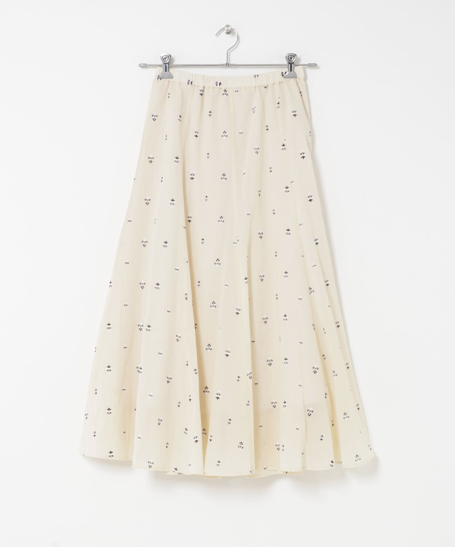URBAN RESEARCH DOORS「小柄ダマスクプリントフレアスカート」|スカート|