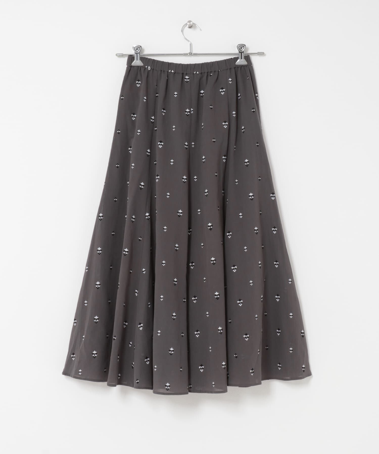 URBAN RESEARCH DOORS「小柄ダマスクプリントフレアスカート」|スカート|