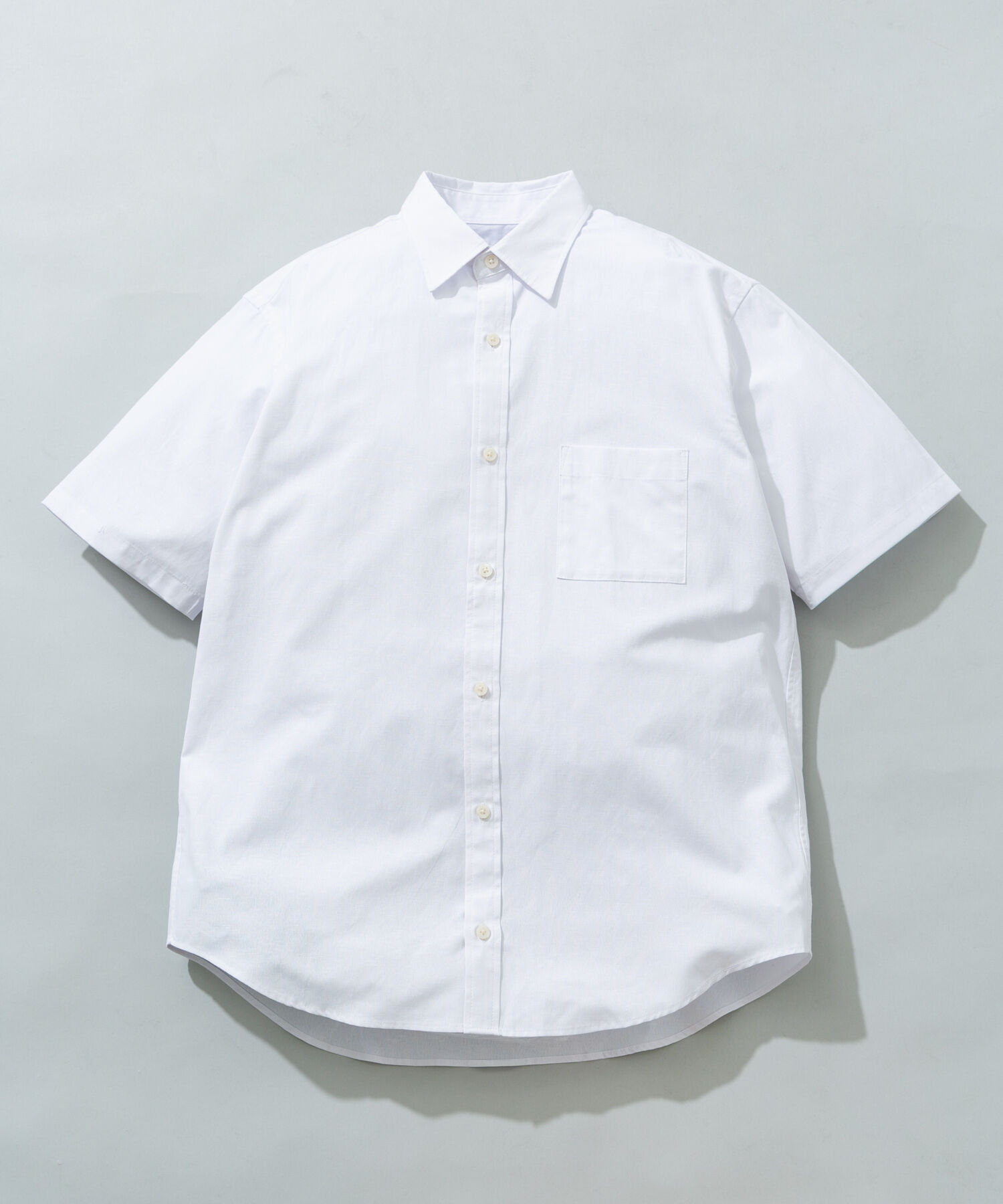 URBAN RESEARCH ROSSO「『イージーケア / XLサイズあり』ハイパフォーマンスリネン半袖シャツ」|シャツ・ブラウス|ホワイト
