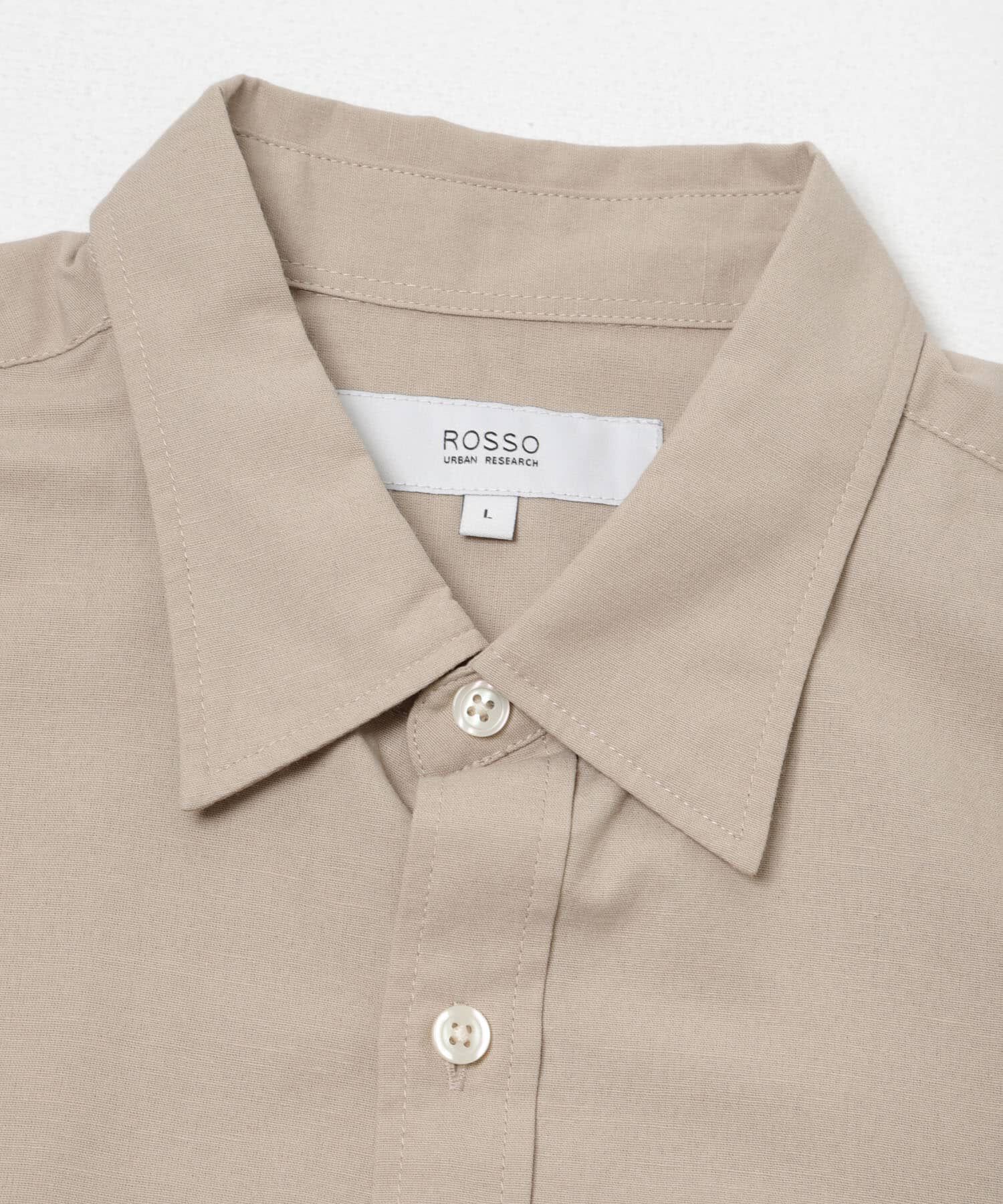URBAN RESEARCH ROSSO「『イージーケア / XLサイズあり』ハイパフォーマンスリネン半袖シャツ」|シャツ・ブラウス|