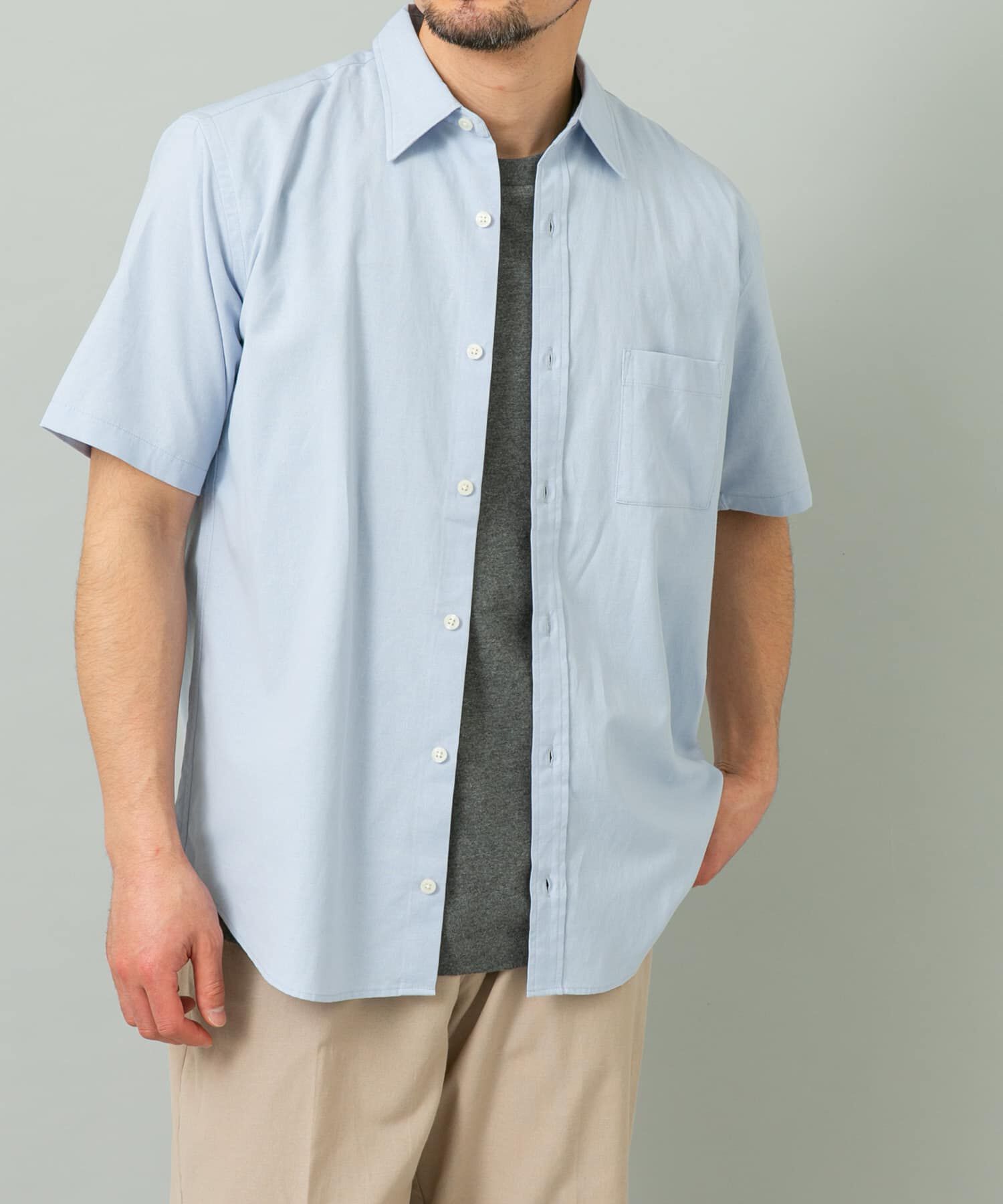 URBAN RESEARCH ROSSO「『イージーケア / XLサイズあり』ハイパフォーマンスリネン半袖シャツ」|シャツ・ブラウス|