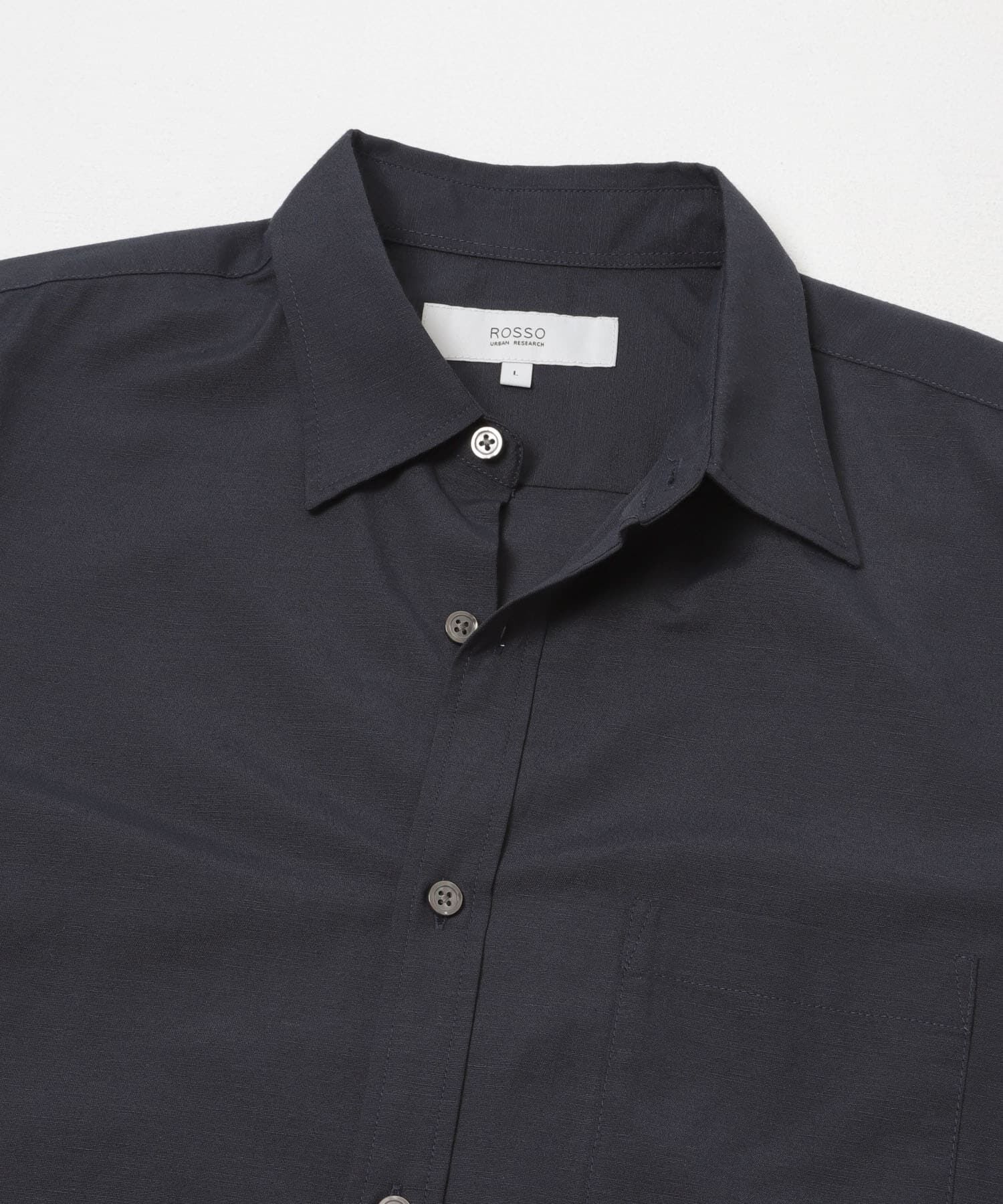 URBAN RESEARCH ROSSO「『イージーケア / XLサイズあり』ハイパフォーマンスリネン半袖シャツ」|シャツ・ブラウス|