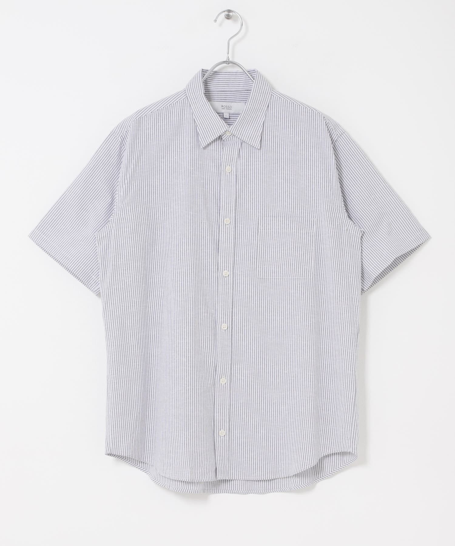 URBAN RESEARCH ROSSO「『イージーケア / XLサイズあり』ハイパフォーマンスリネン半袖シャツ」|シャツ・ブラウス|