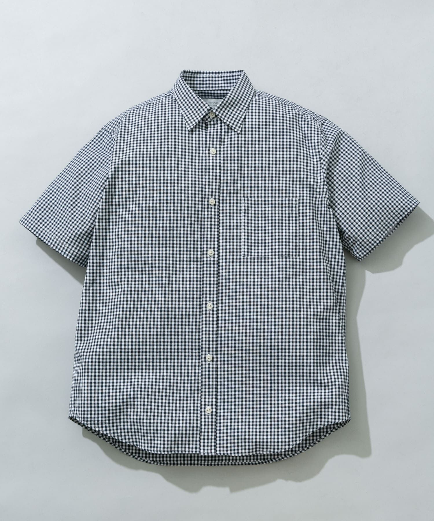 URBAN RESEARCH ROSSO「『イージーケア / XLサイズあり』ハイパフォーマンスリネン半袖シャツ」|シャツ・ブラウス|チェック