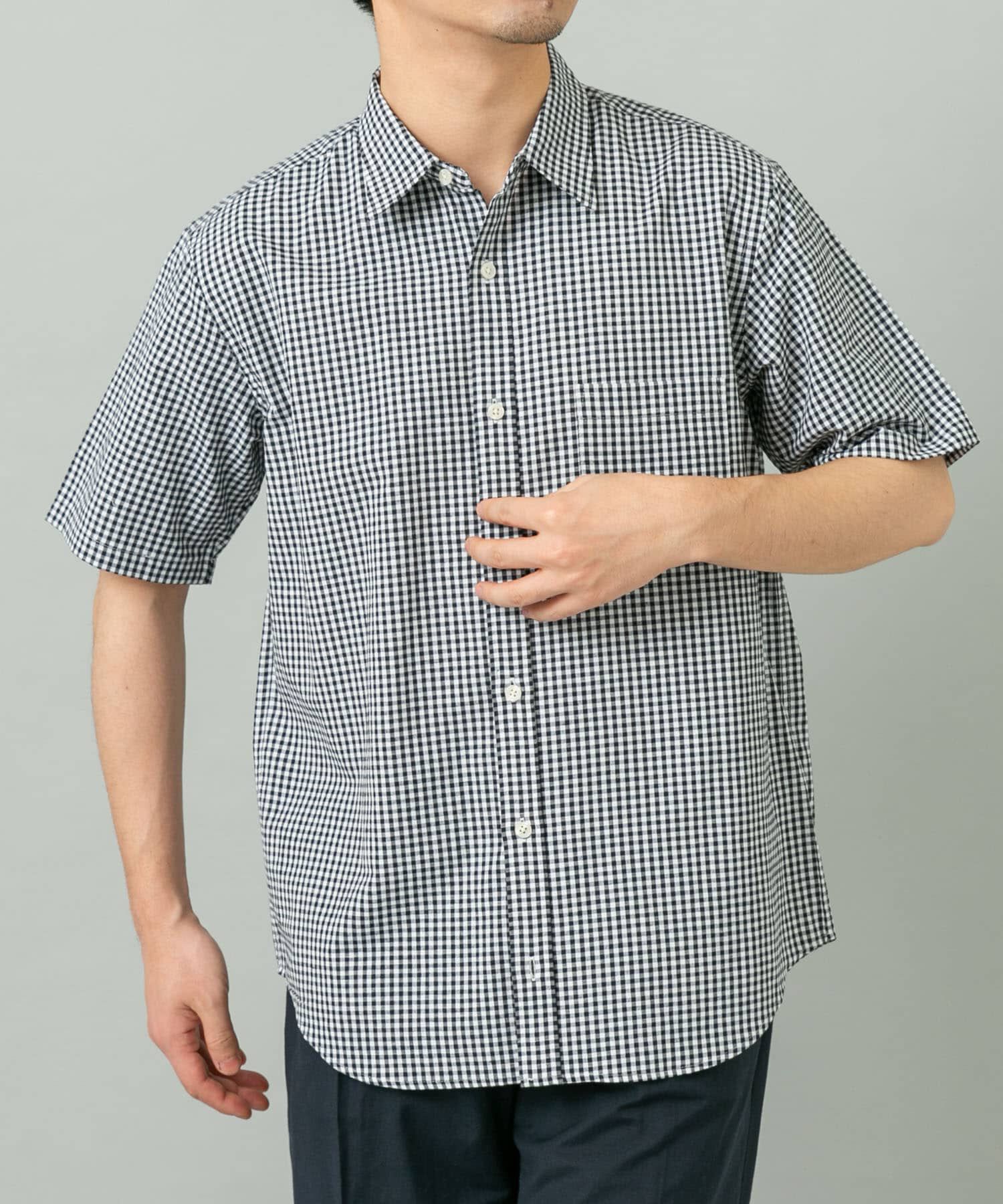 URBAN RESEARCH ROSSO「『イージーケア / XLサイズあり』ハイパフォーマンスリネン半袖シャツ」|シャツ・ブラウス|