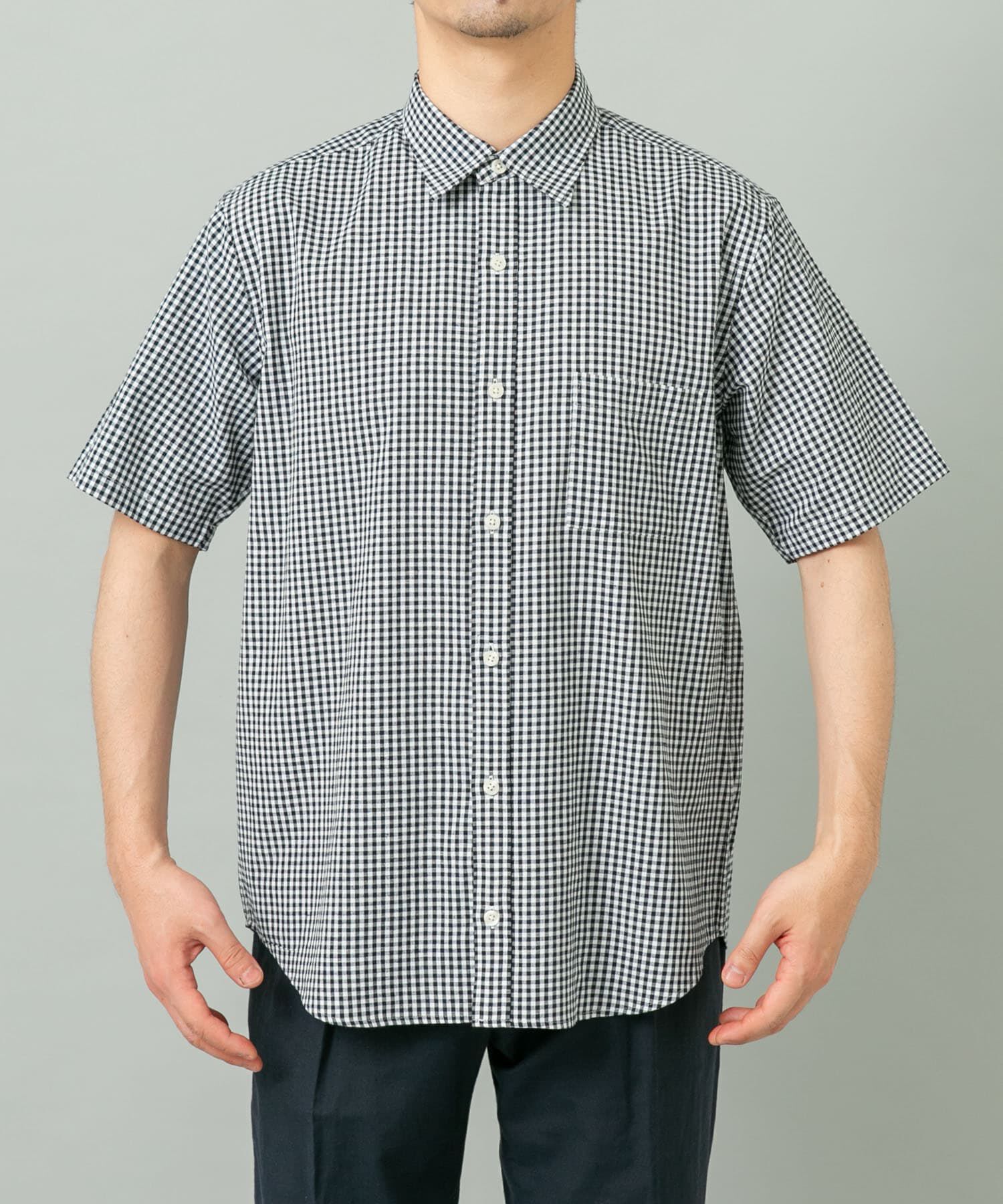 URBAN RESEARCH ROSSO「『イージーケア / XLサイズあり』ハイパフォーマンスリネン半袖シャツ」|シャツ・ブラウス|