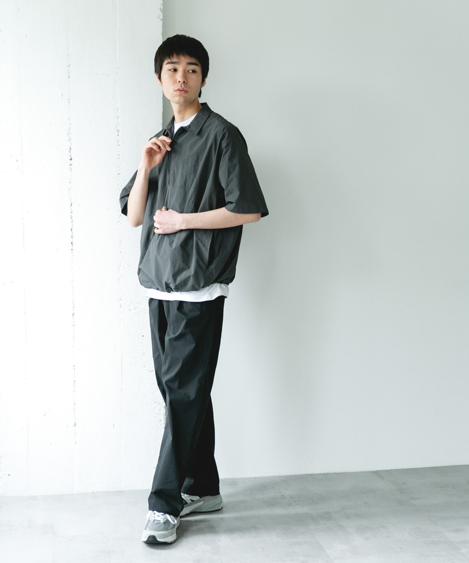 URBAN RESEARCH DOORS「フルダルナイロンハーフジップアクティブプルオーバー」|シャツ・ブラウス|