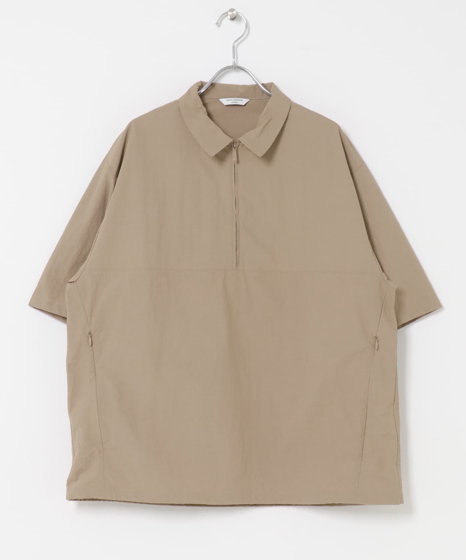 URBAN RESEARCH DOORS「フルダルナイロンハーフジップアクティブプルオーバー」|シャツ・ブラウス|