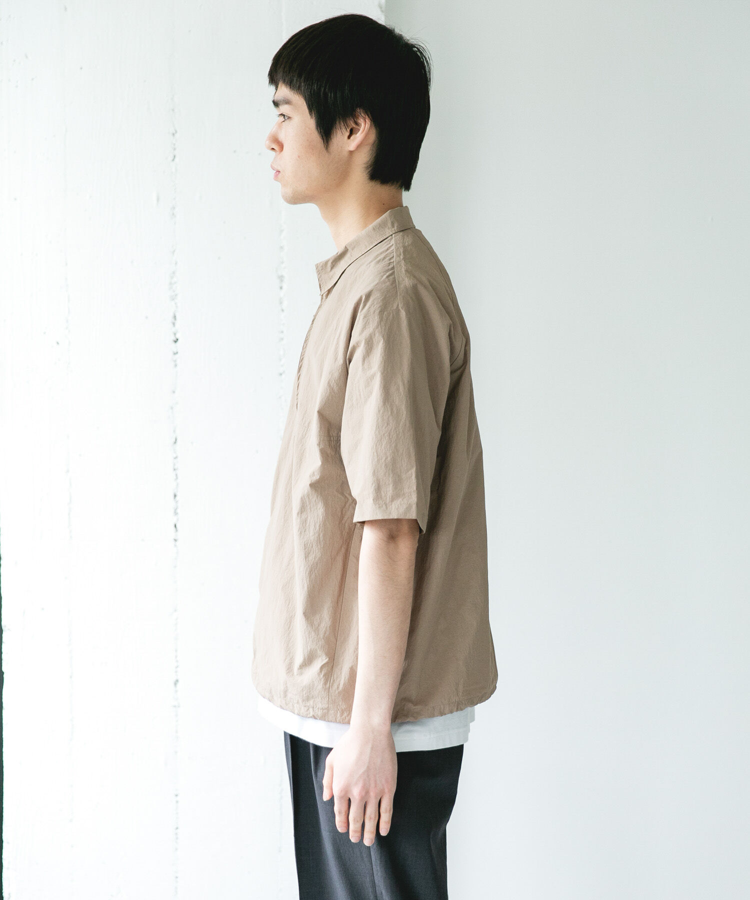 URBAN RESEARCH DOORS「フルダルナイロンハーフジップアクティブプルオーバー」|シャツ・ブラウス|