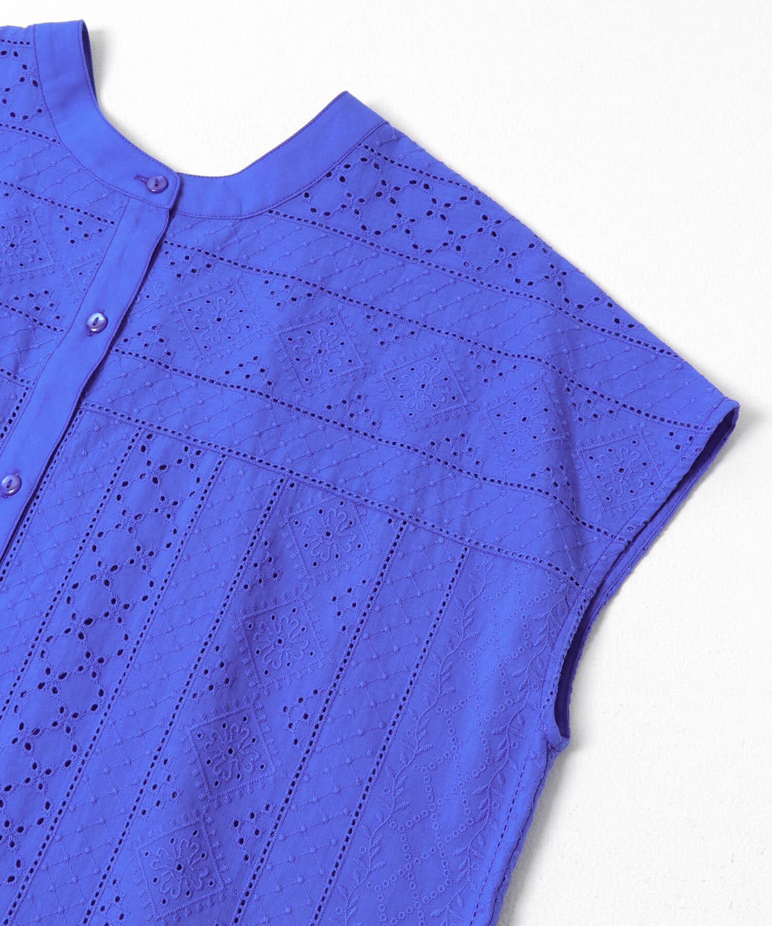 Sonny Label 「バンドカラーコットンレースシャツ」|シャツ・ブラウス|